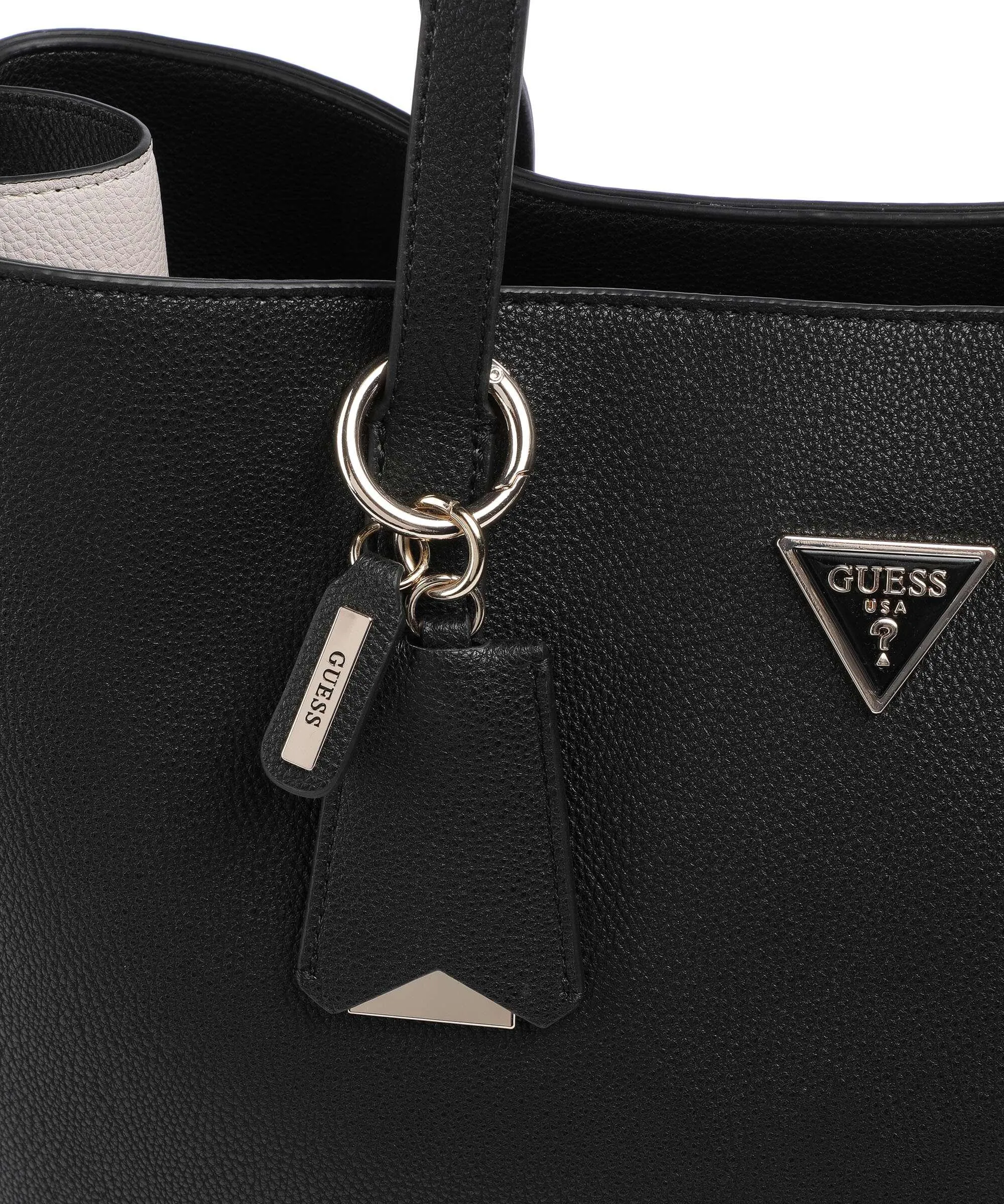  Guess Meridian Borsa shopper pelle sintetica nero  