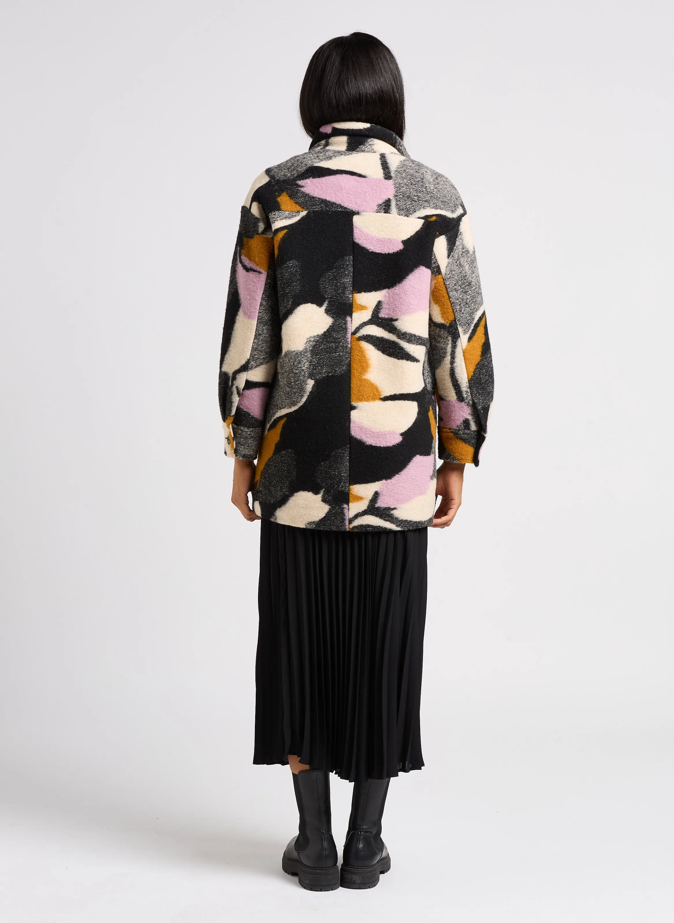  I CODE   Maglietta diritta con scollo a V metallizzato | Blu