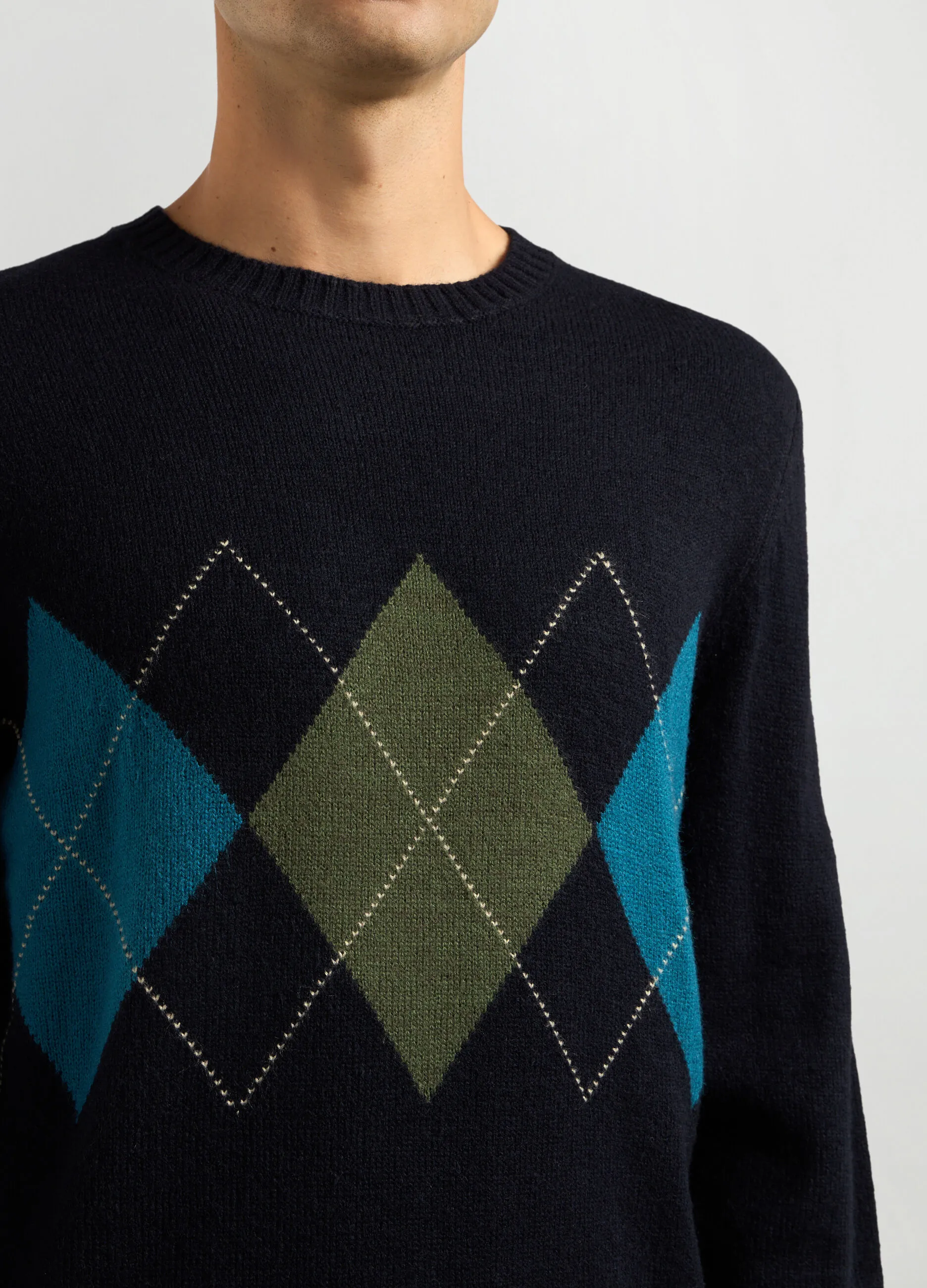 J. HART & BROS  Maglione girocollo maglia rasata uomo