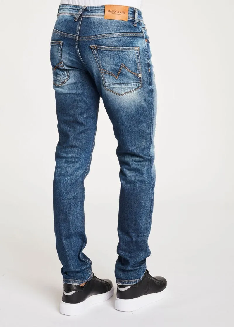 Jeans con dettagli destroyed