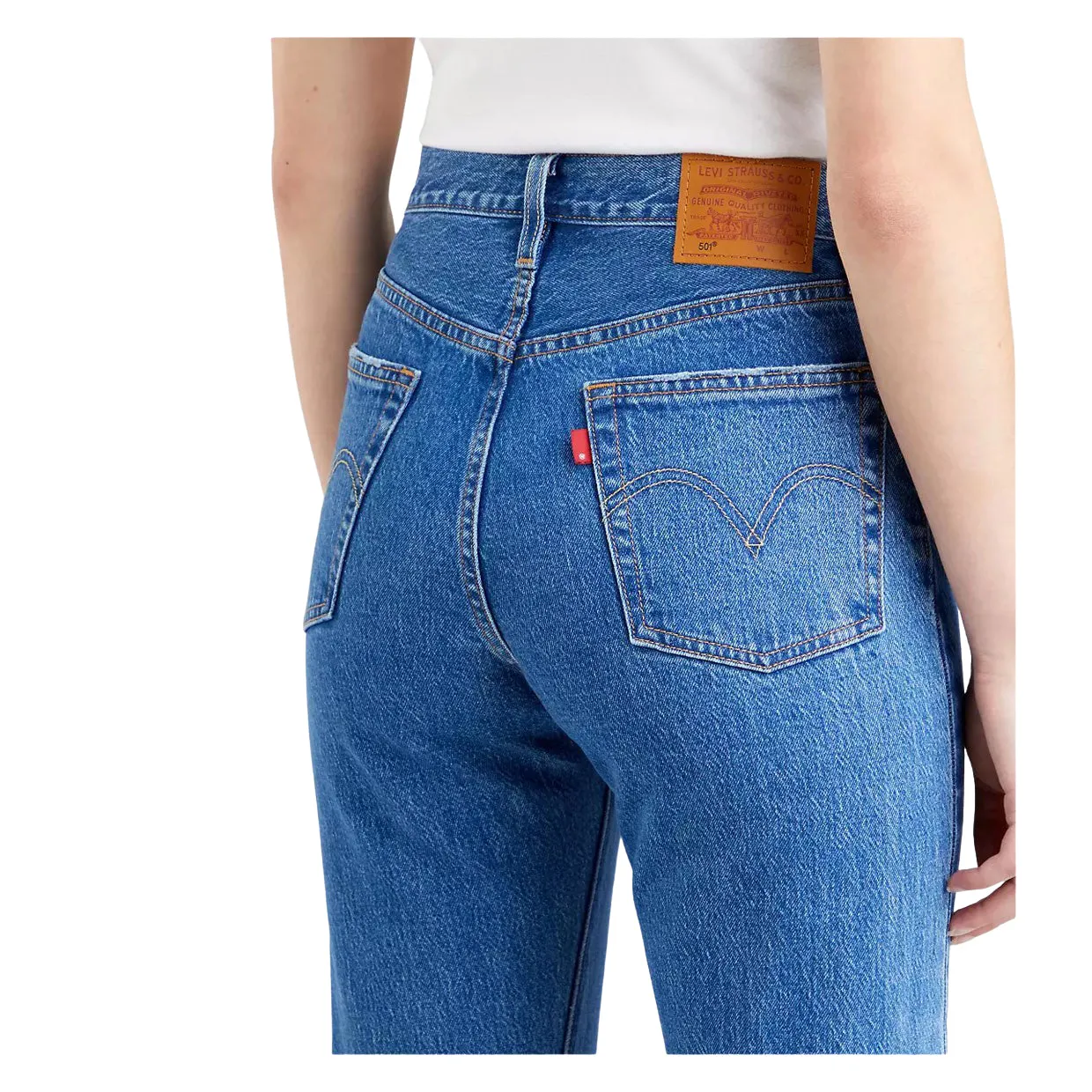 Jeans Donna Levi's 501 Original Cropped Blu Jazz Pop