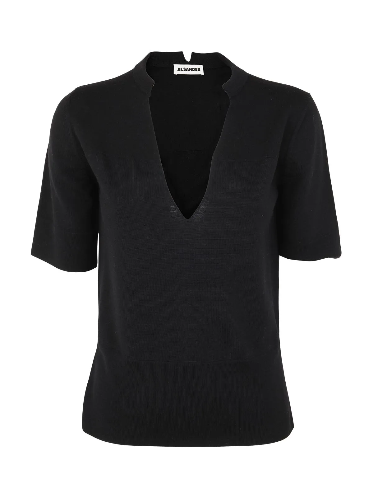 JIL SANDER Maglia girocollo con collana gioiello