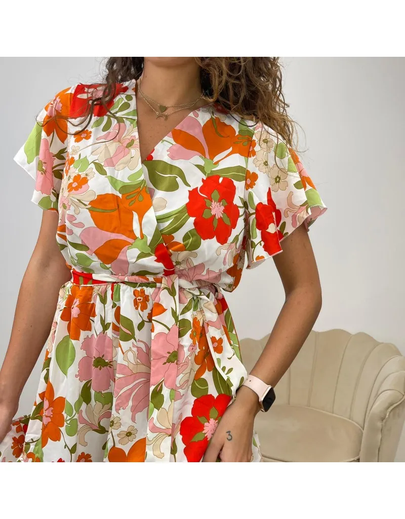JUMPSUITE CORTA FIORI