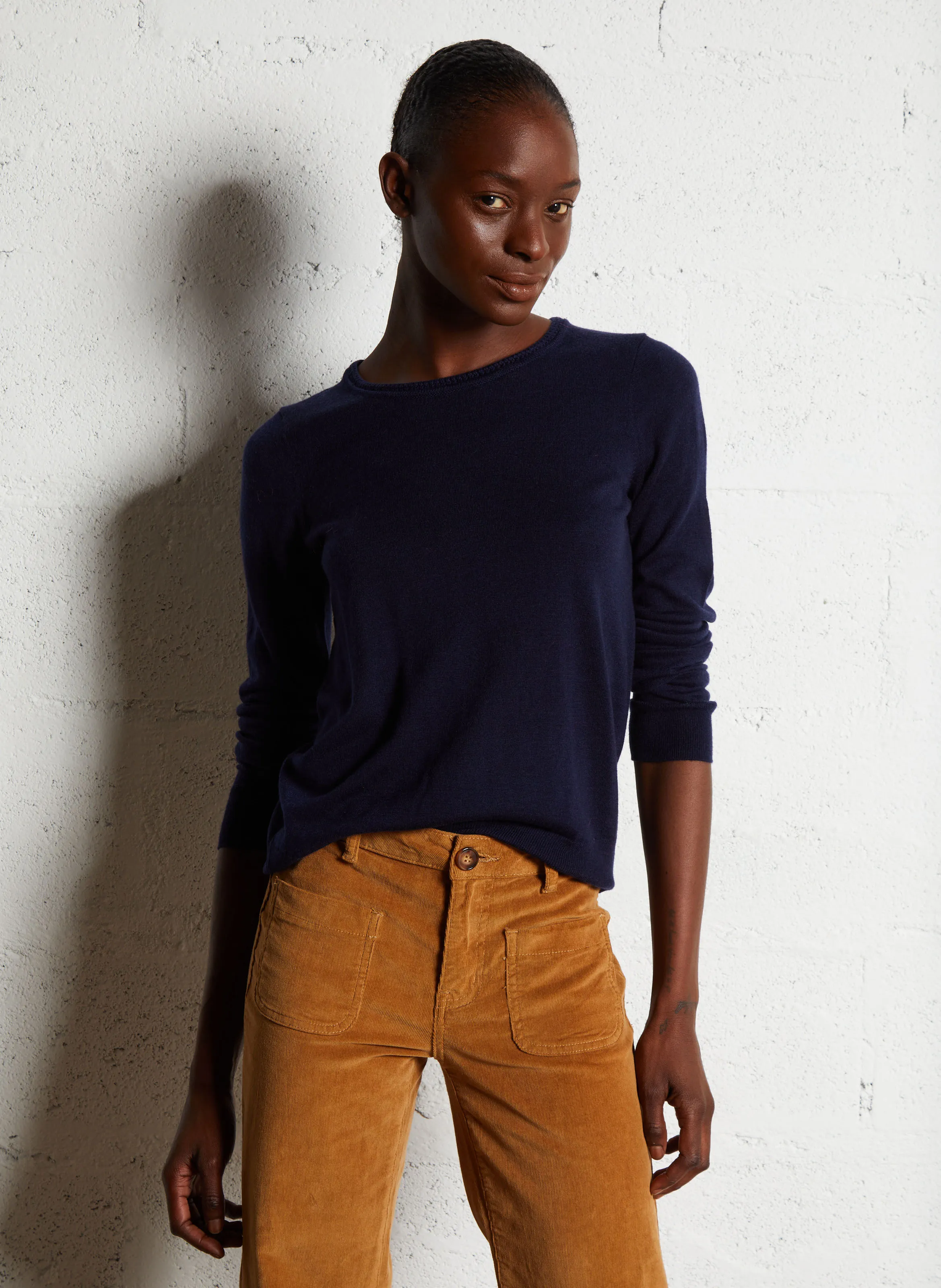  LA PETITE ETOILE   MARIE - Maglione scollo tondo dritto in maglia | Blu