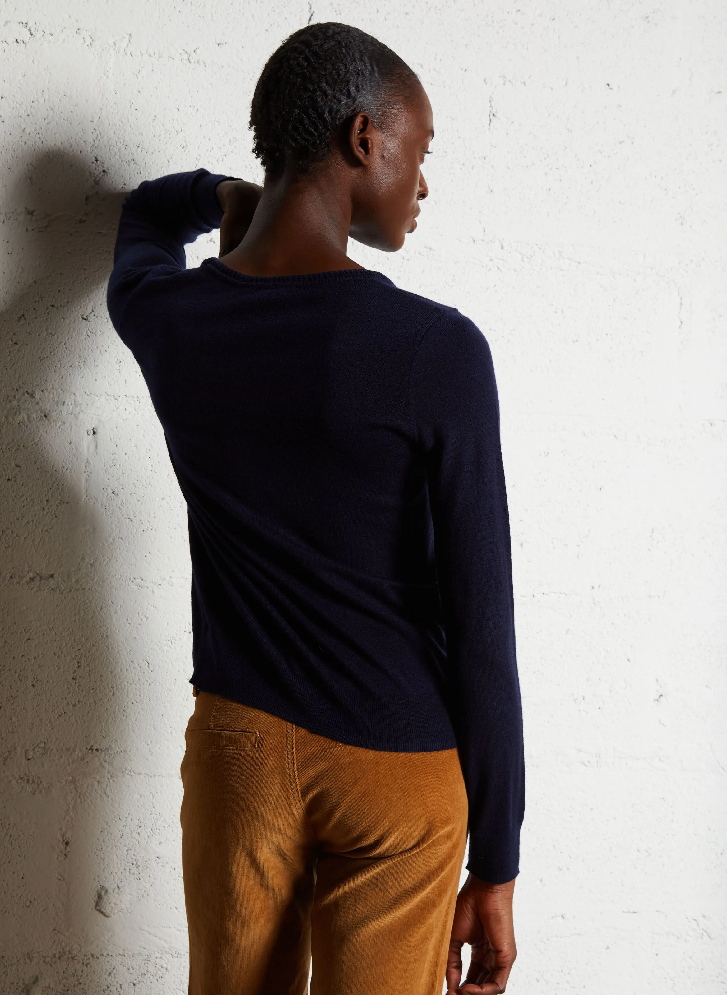  LA PETITE ETOILE   MARIE - Maglione scollo tondo dritto in maglia | Blu