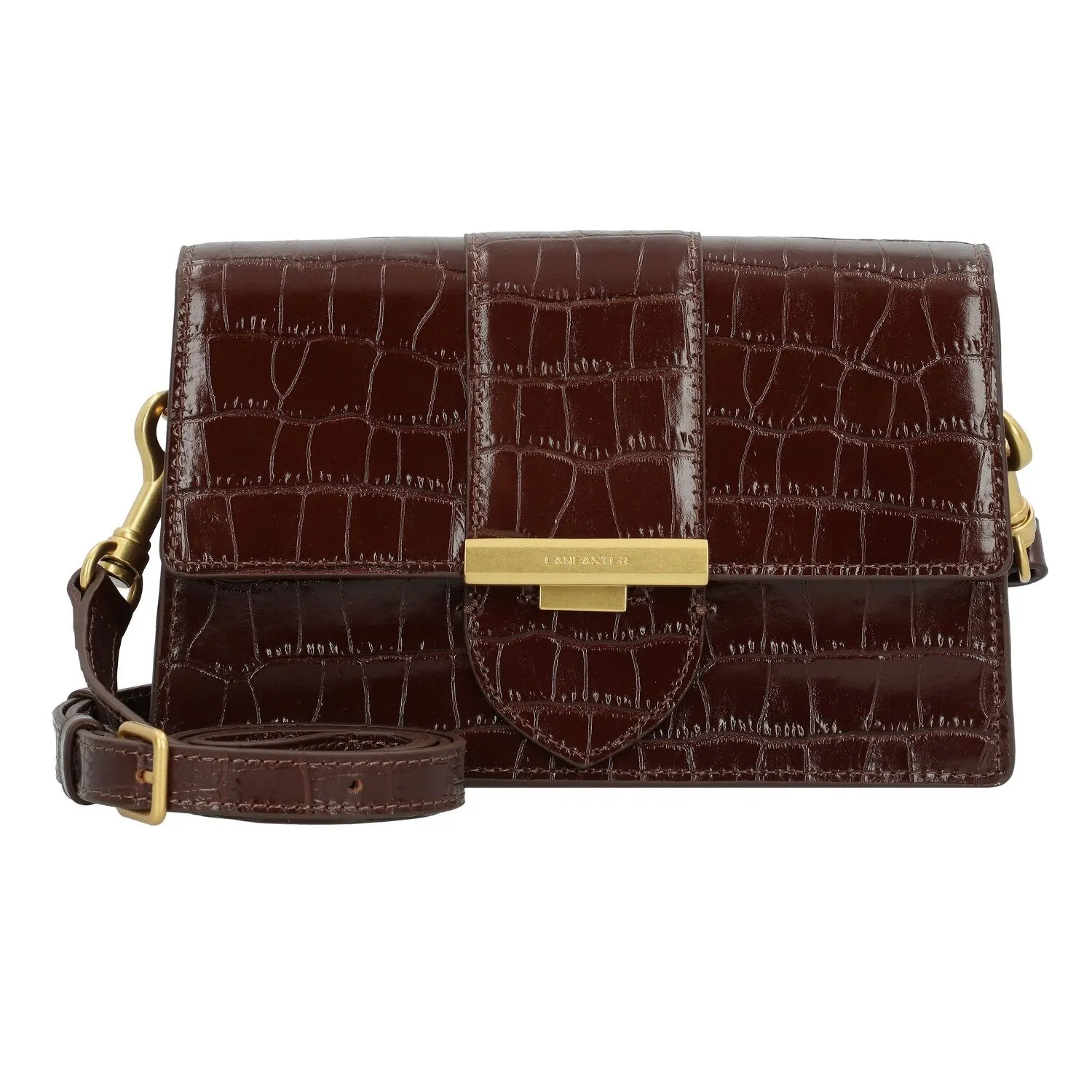 Lancaster Croco Ily Borsa a tracolla Pelle 21 cm