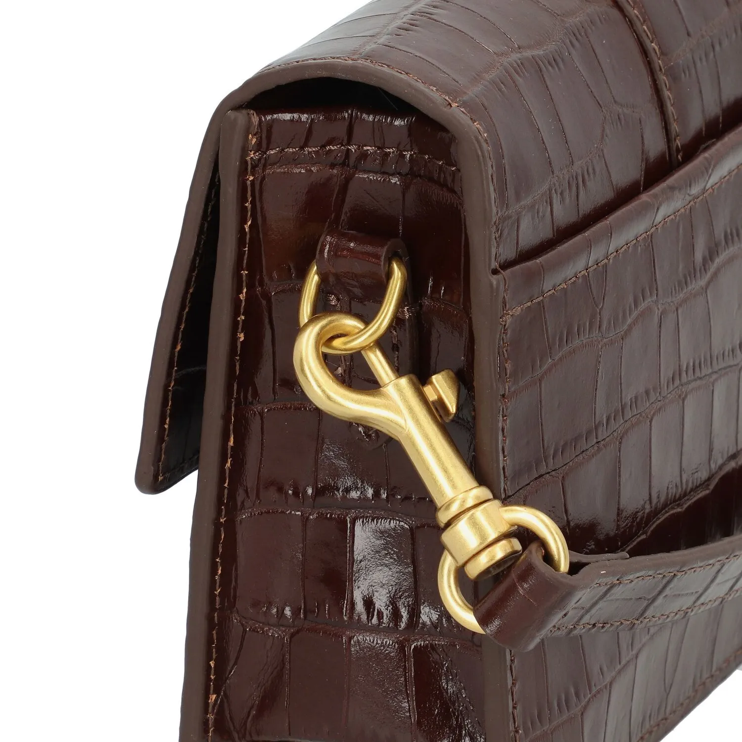 Lancaster Croco Ily Borsa a tracolla Pelle 21 cm