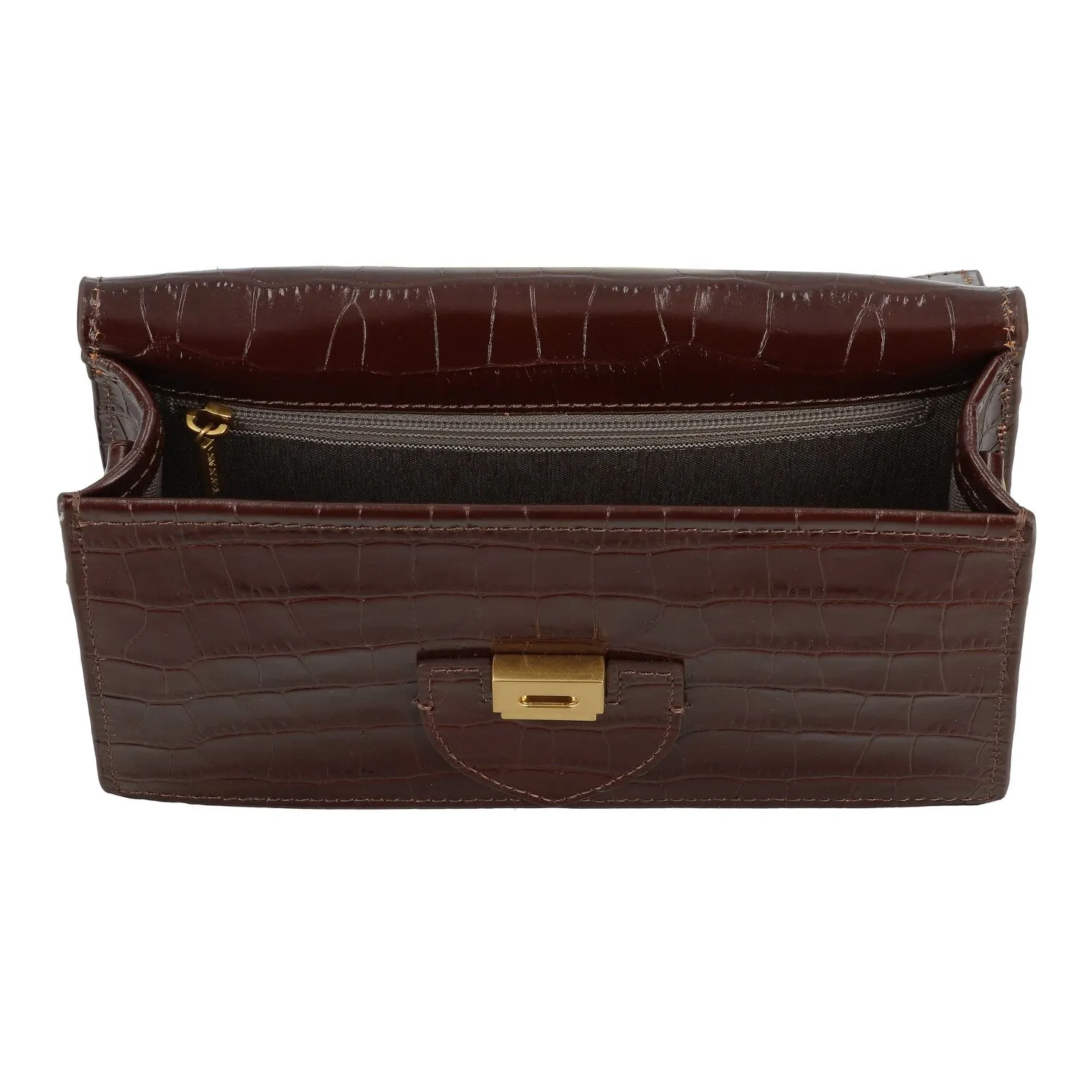 Lancaster Croco Ily Borsa a tracolla Pelle 21 cm