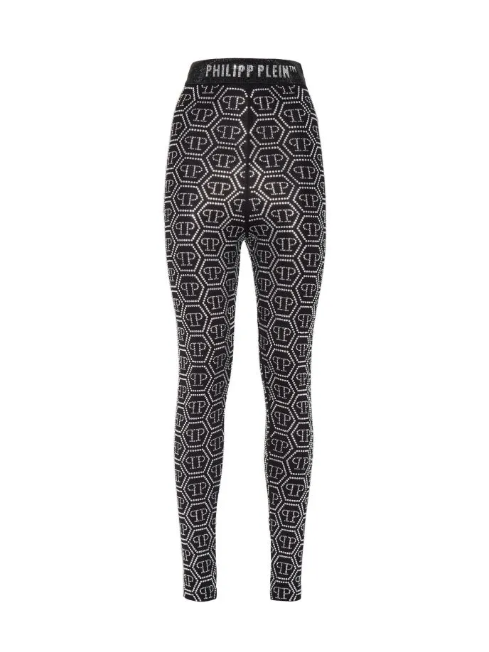 Leggings con cristalli