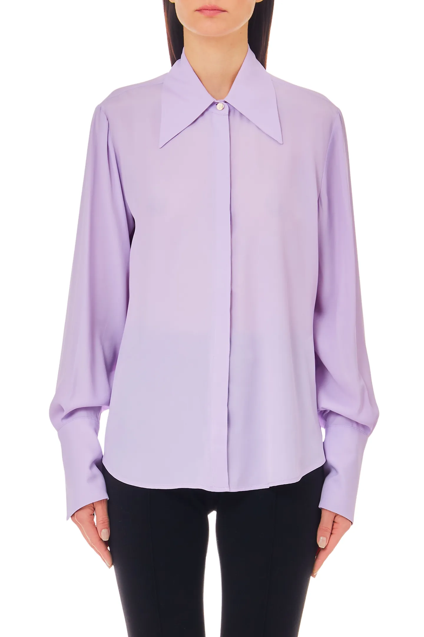 liu-jo camicia in misto seta