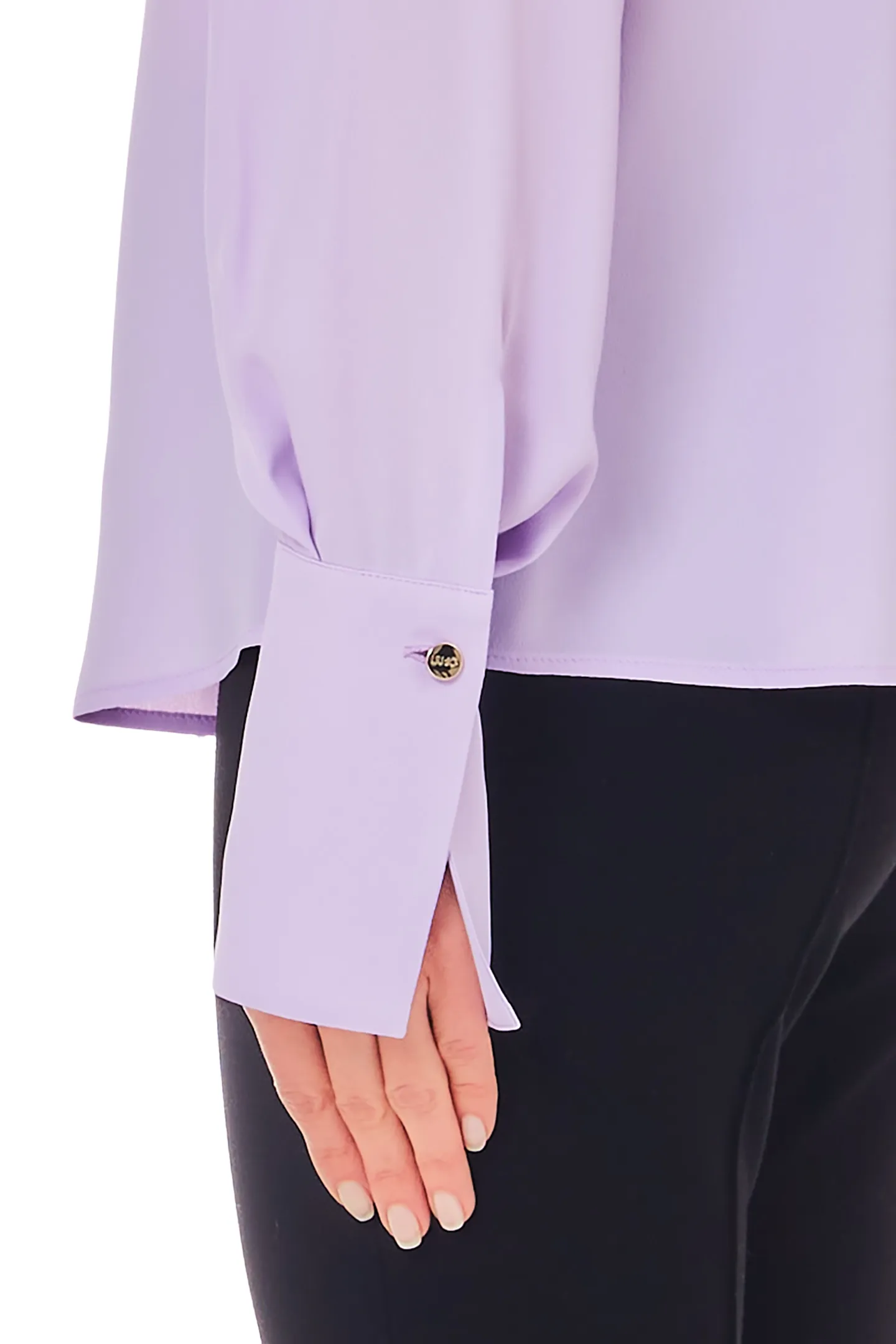 liu-jo camicia in misto seta