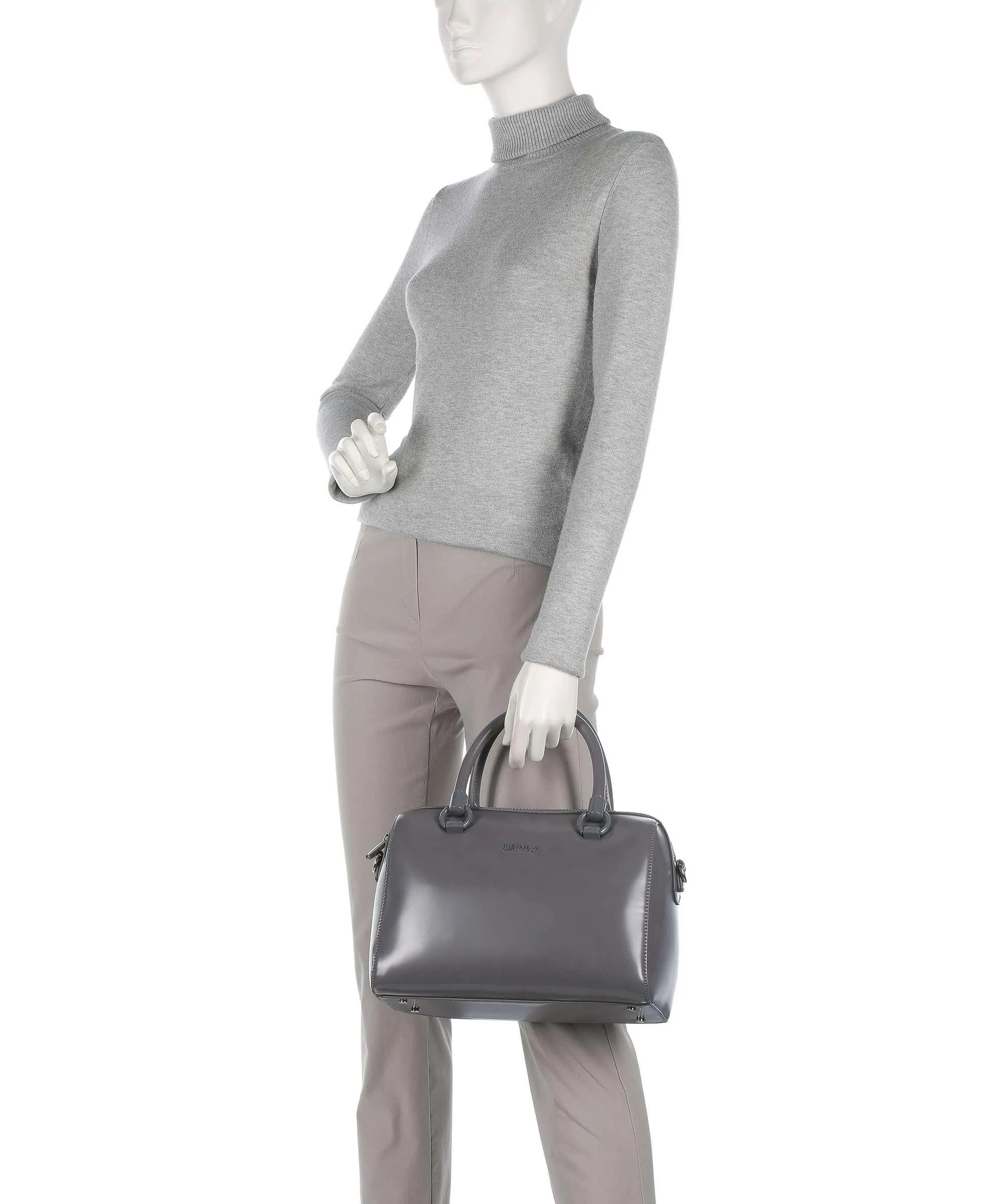  Liu Jo Manhattan Borsa a mano pelle sintetica grigio scuro  