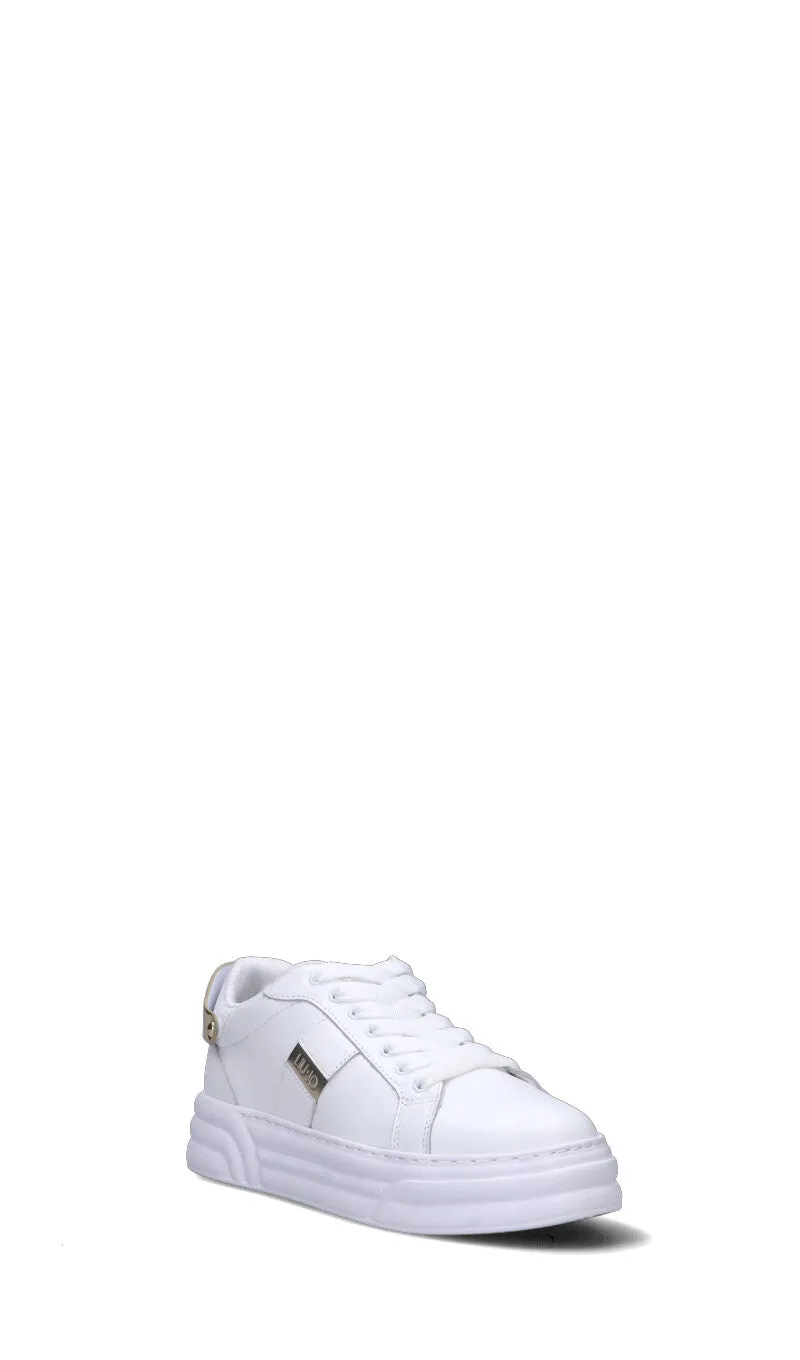 LIU JO Sneaker donna bianca/oro in pelle