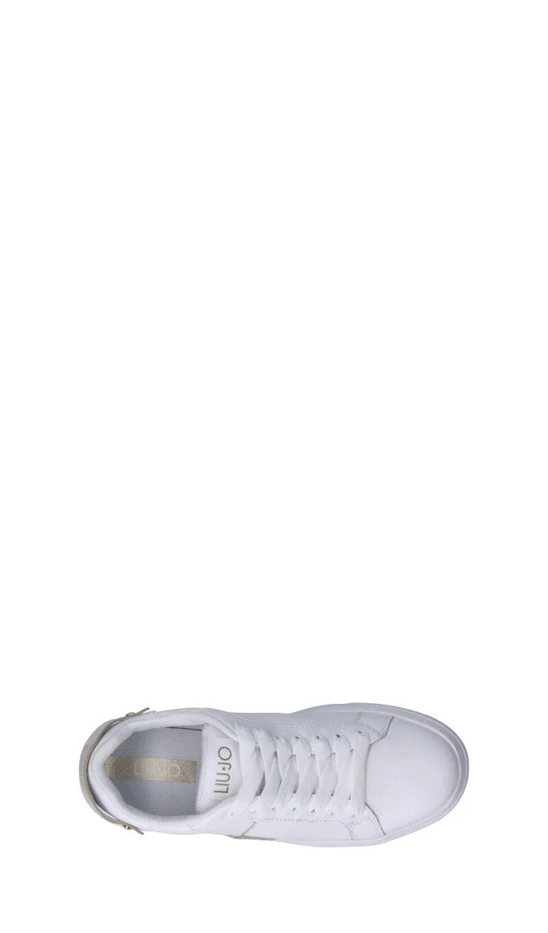 LIU JO Sneaker donna bianca/oro in pelle