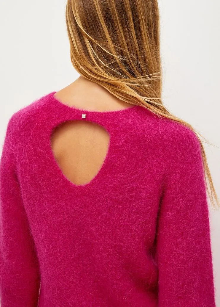 Maglia in alpaca con cut-out liu jo
