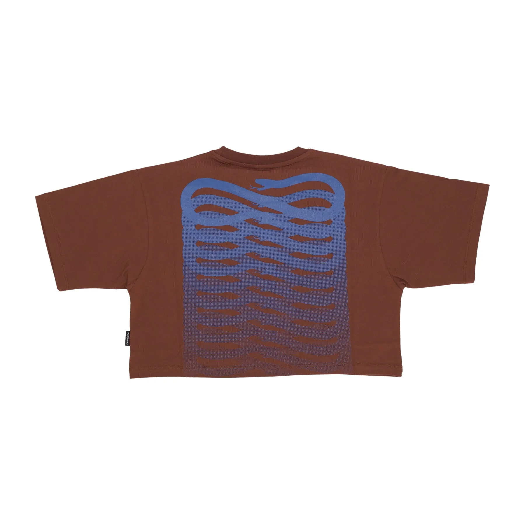 Maglietta Corta Donna W Ribs Crop Top Tee Mink Brown