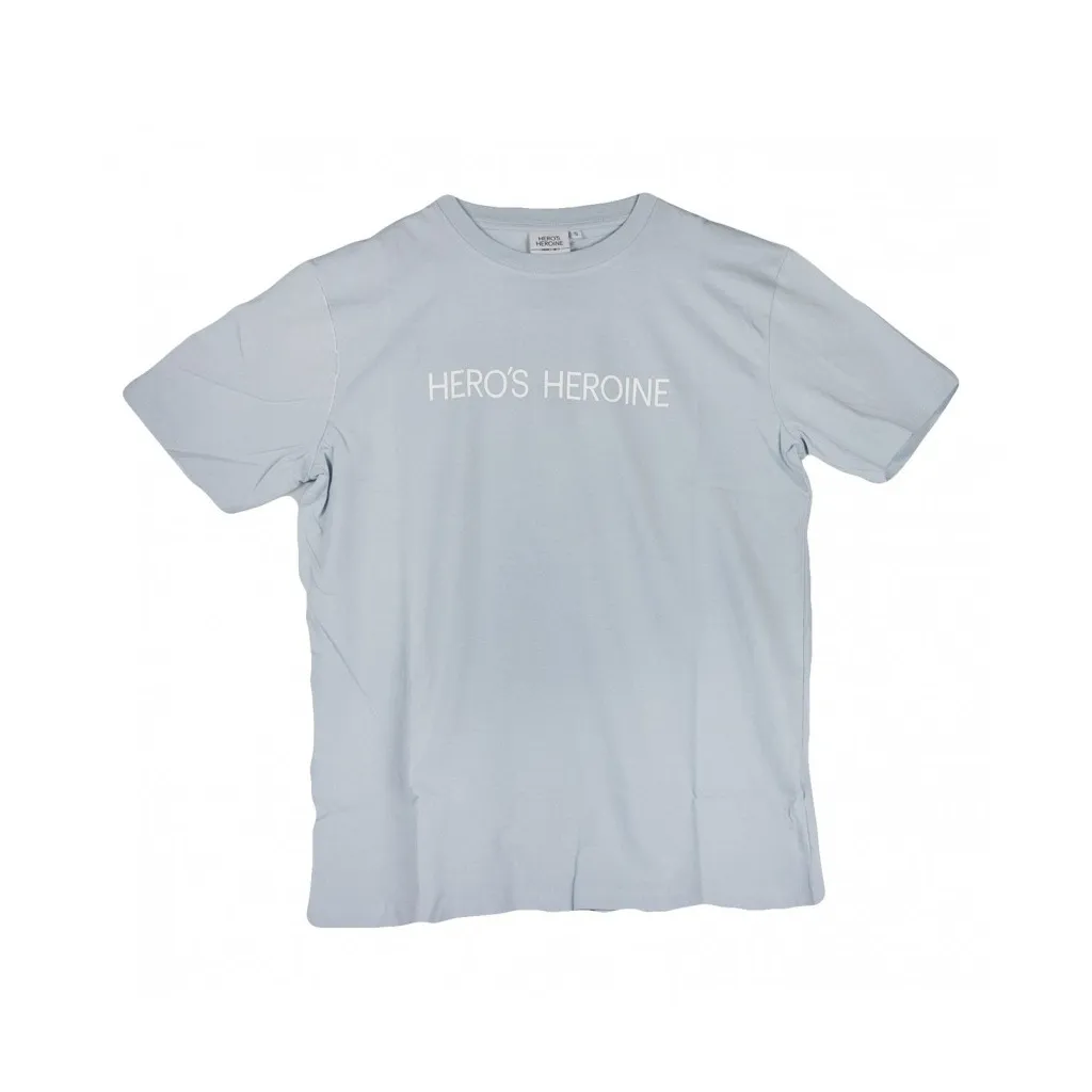 MAGLIETTA EMBOSSED LOGO LIGHT BLUE