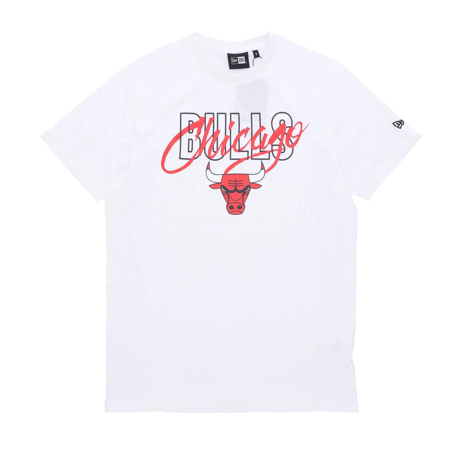 Maglietta Uomo Nba Script Tee Chibul White/front Door Red