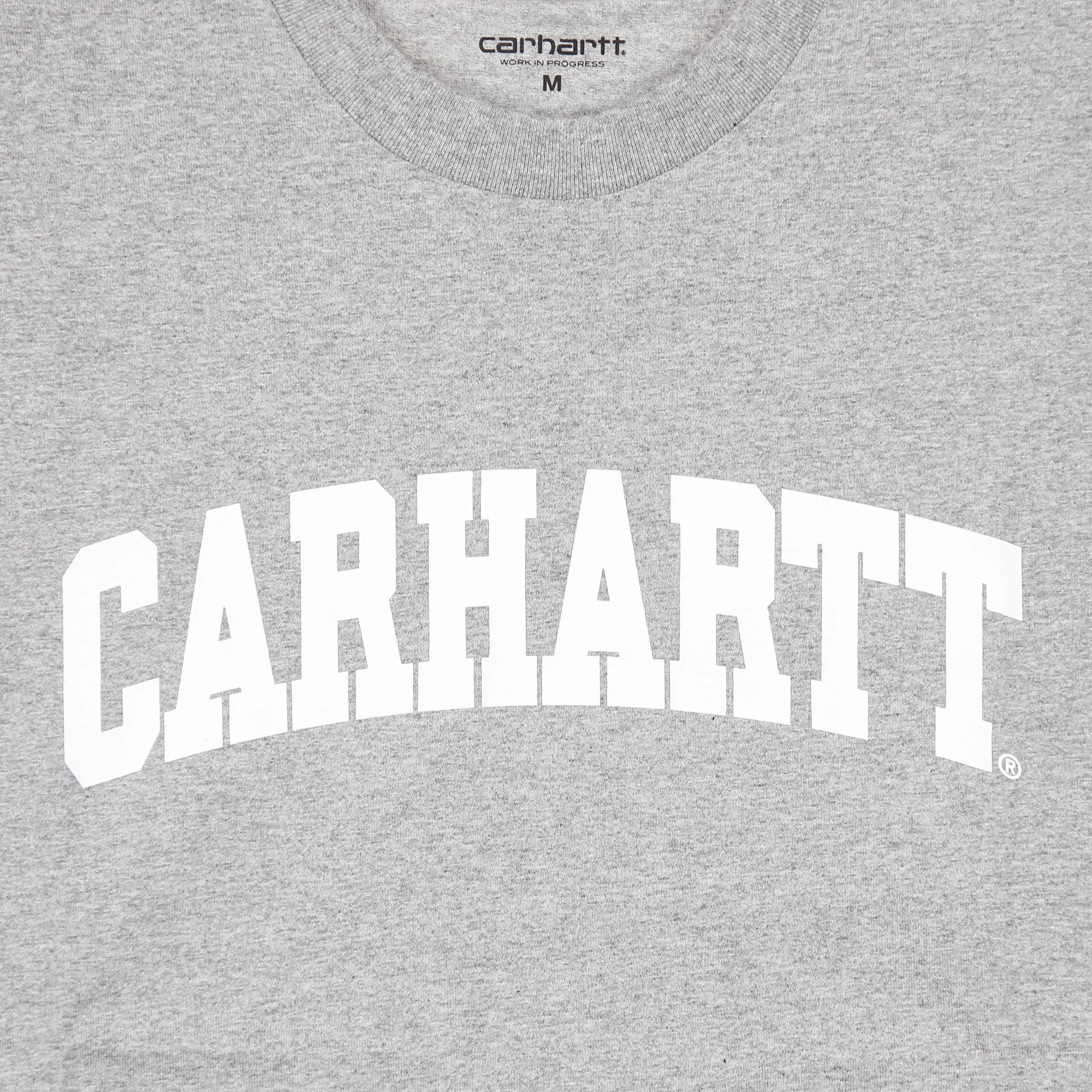 Maglietta Uomo University Tee Grey Heather/white