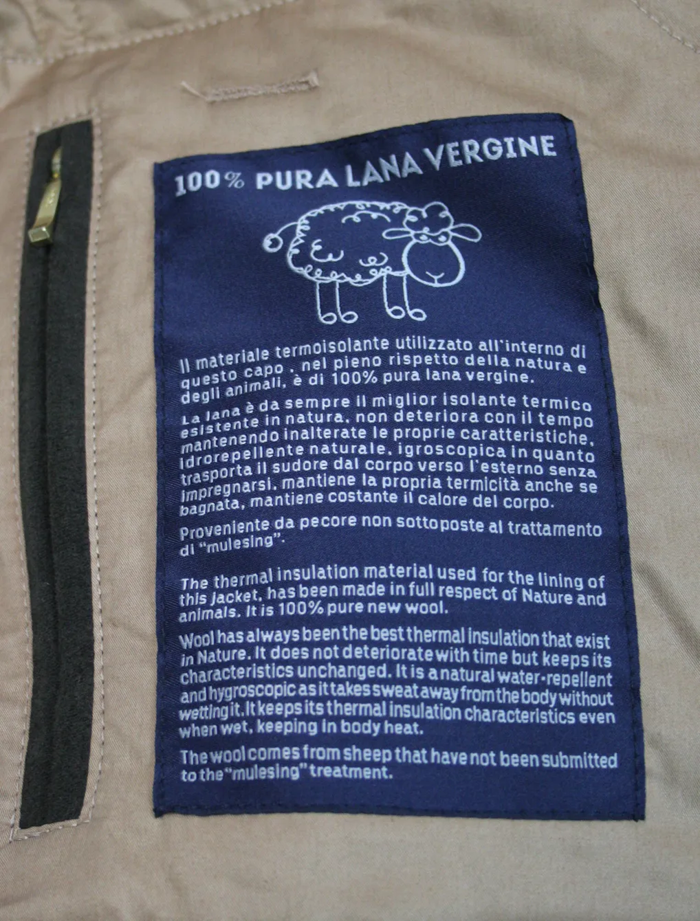 Manifattura Ceccarelli Fisherman Parka Panno Casentino Green Camel