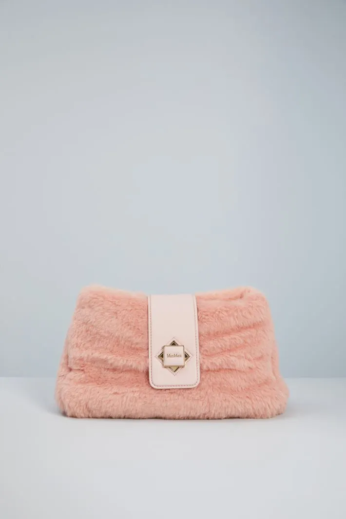 Maxi clutch effetto peluche