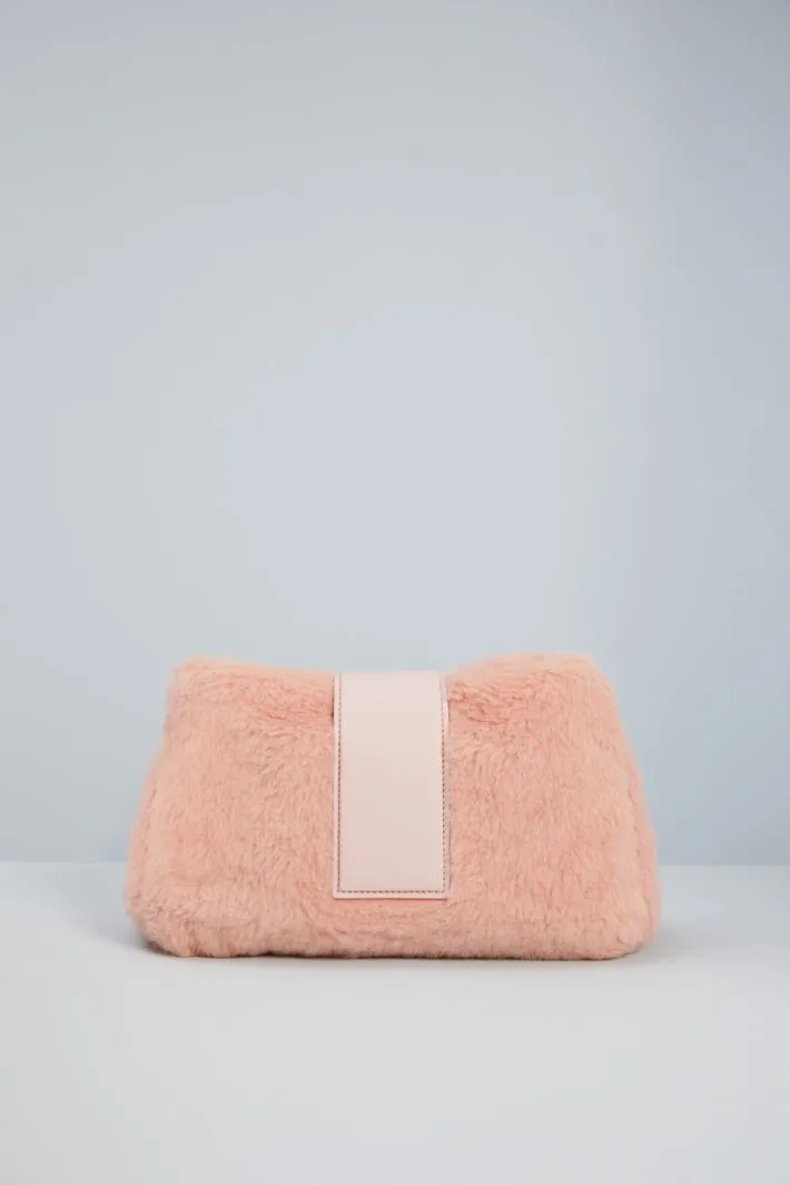 Maxi clutch effetto peluche