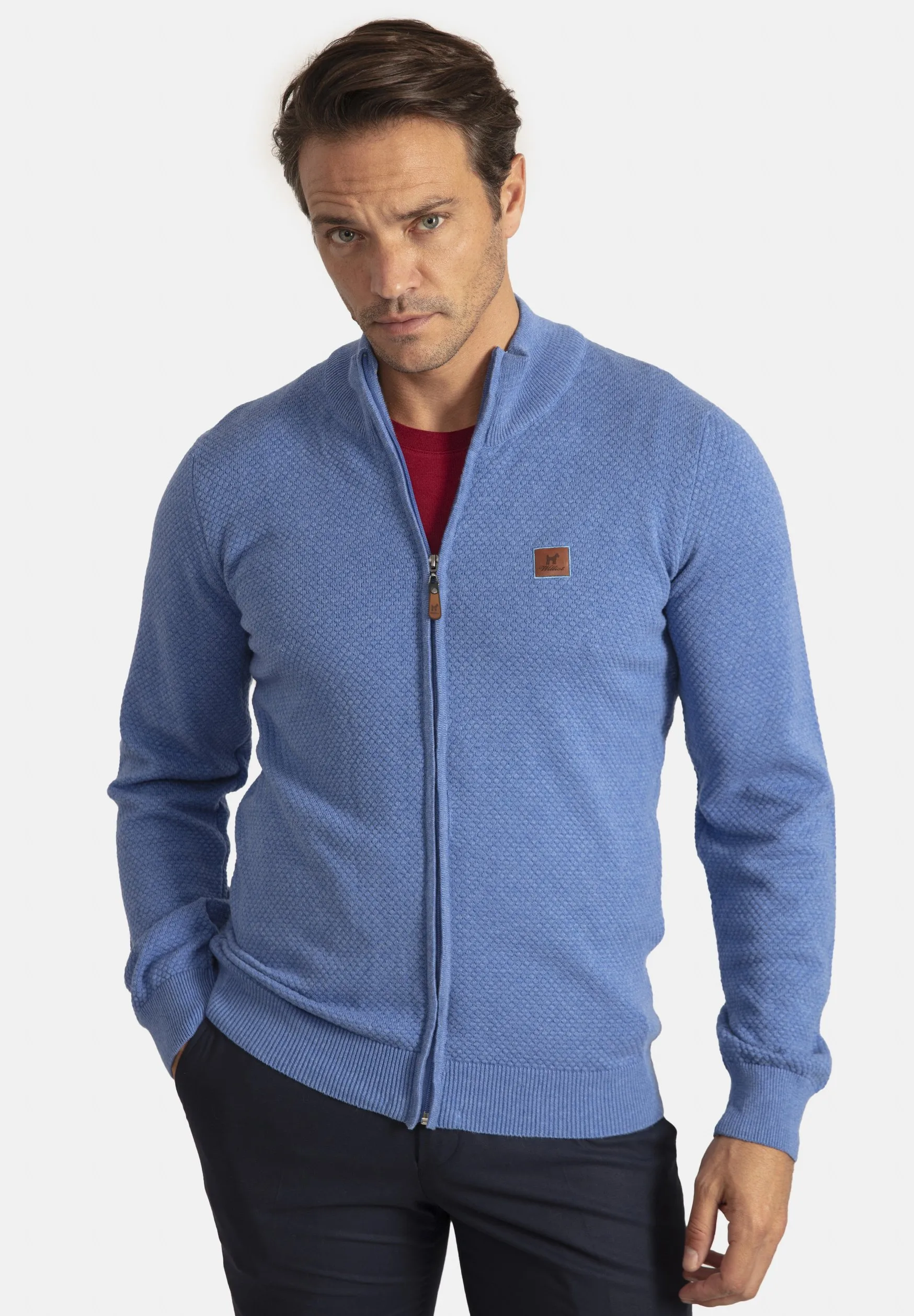 MODERN FIT HONEYCOMB   - Cardigan