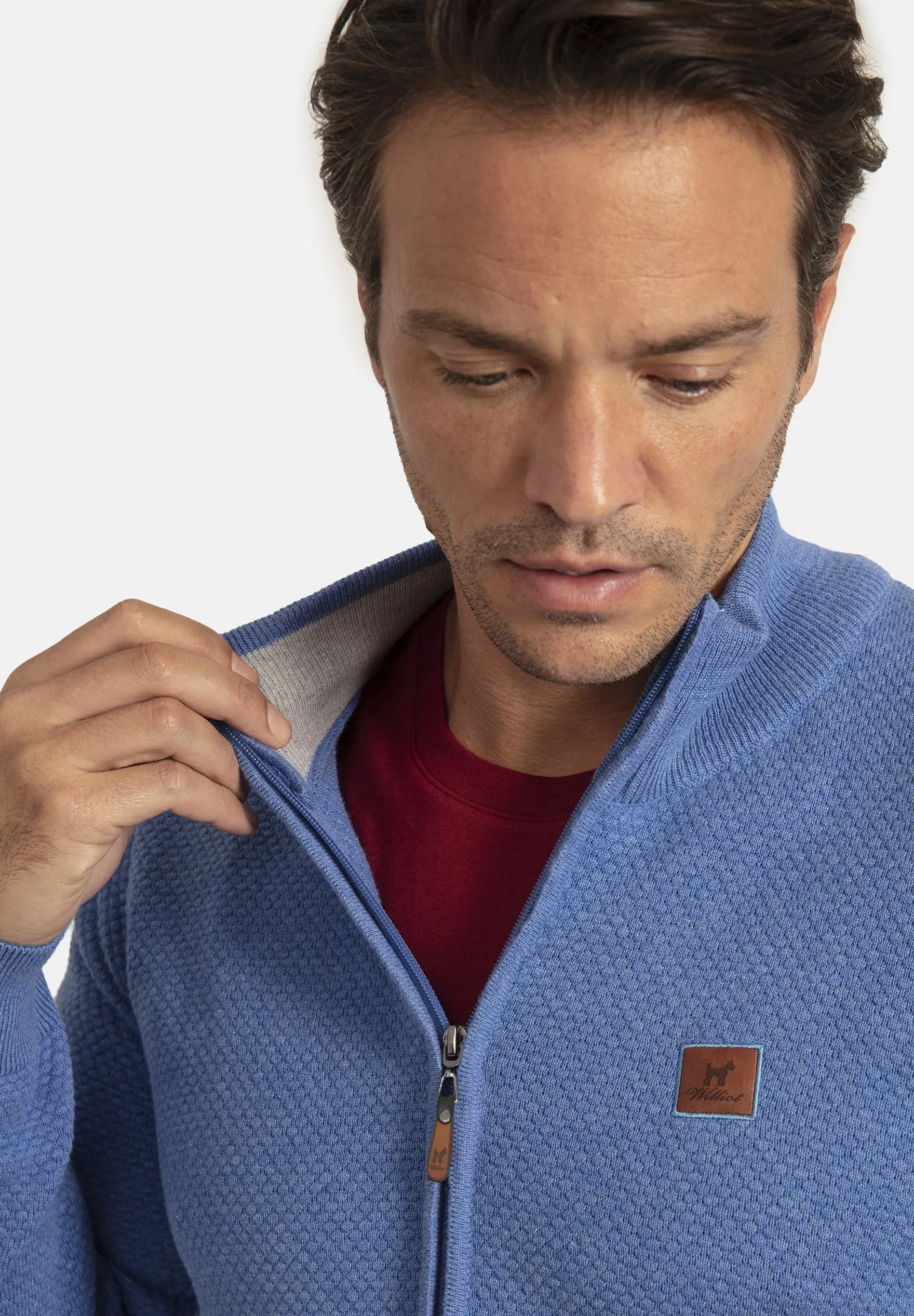 MODERN FIT HONEYCOMB   - Cardigan
