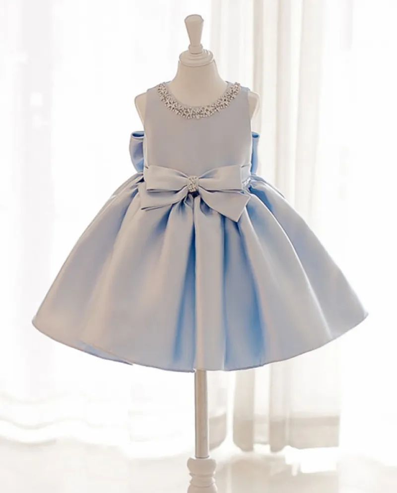 Nuovo vestito da ragazza di fiori Gonna di garza gonfia per ragazza con vestito da principessa per bambini