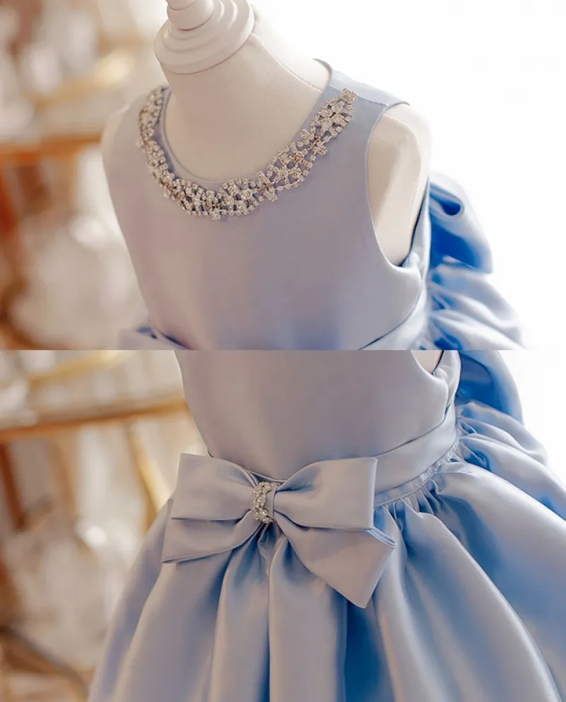 Nuovo vestito da ragazza di fiori Gonna di garza gonfia per ragazza con vestito da principessa per bambini