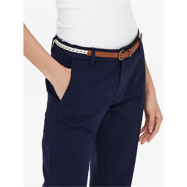 ONLY - Pantalone capri donna con cintura
