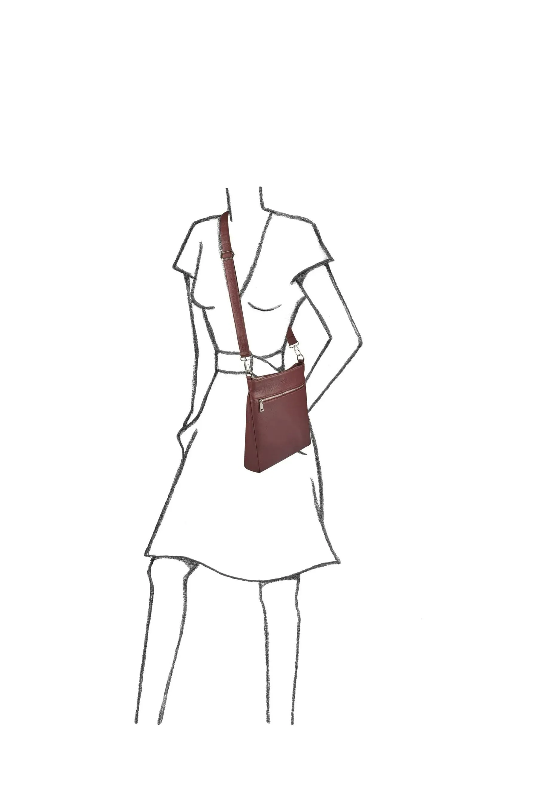 OSPREY LONDON - The Ellie - Borsa a tracolla in pelle