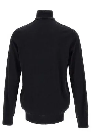 PAOLO PECORA Abbigliamento,Maglieria Dolcevita in lana nero 
