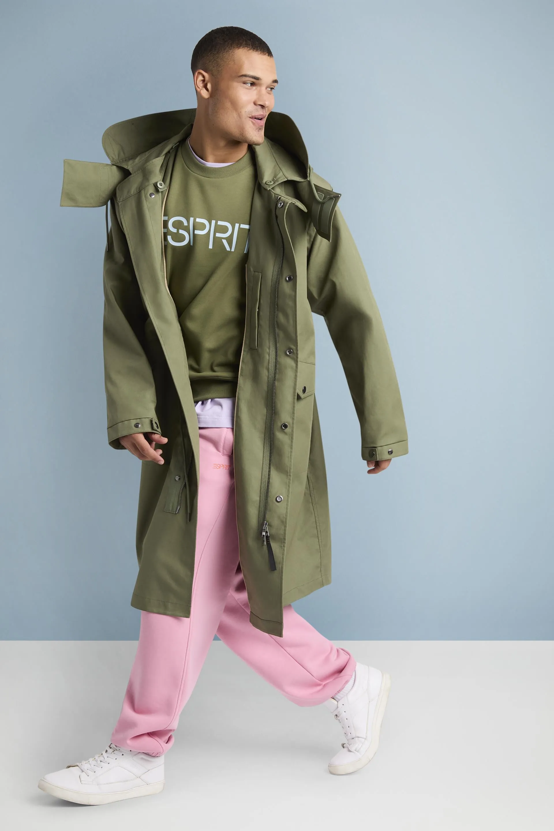 Parka con cappuccio e maniche rimovibili