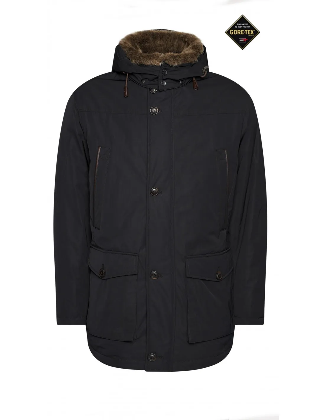 Parka goretex blu giubbotto mod cassano bgt a / i