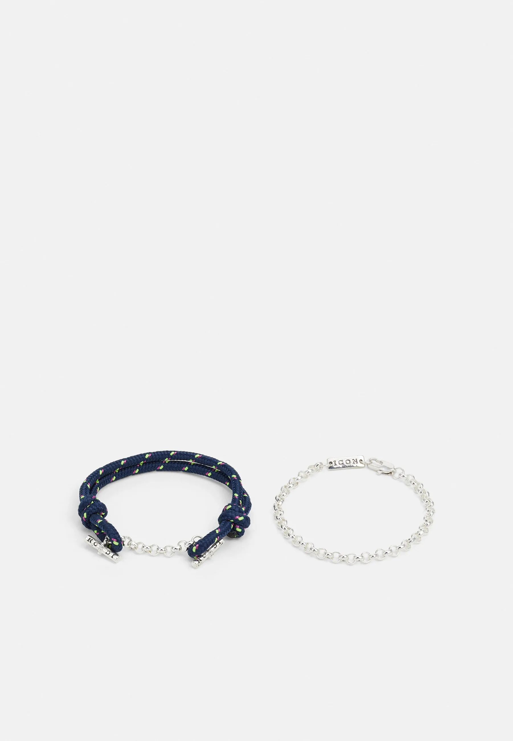 PENNANT T-BAR ROPE BRACELET UNISEX SET - Bracciale