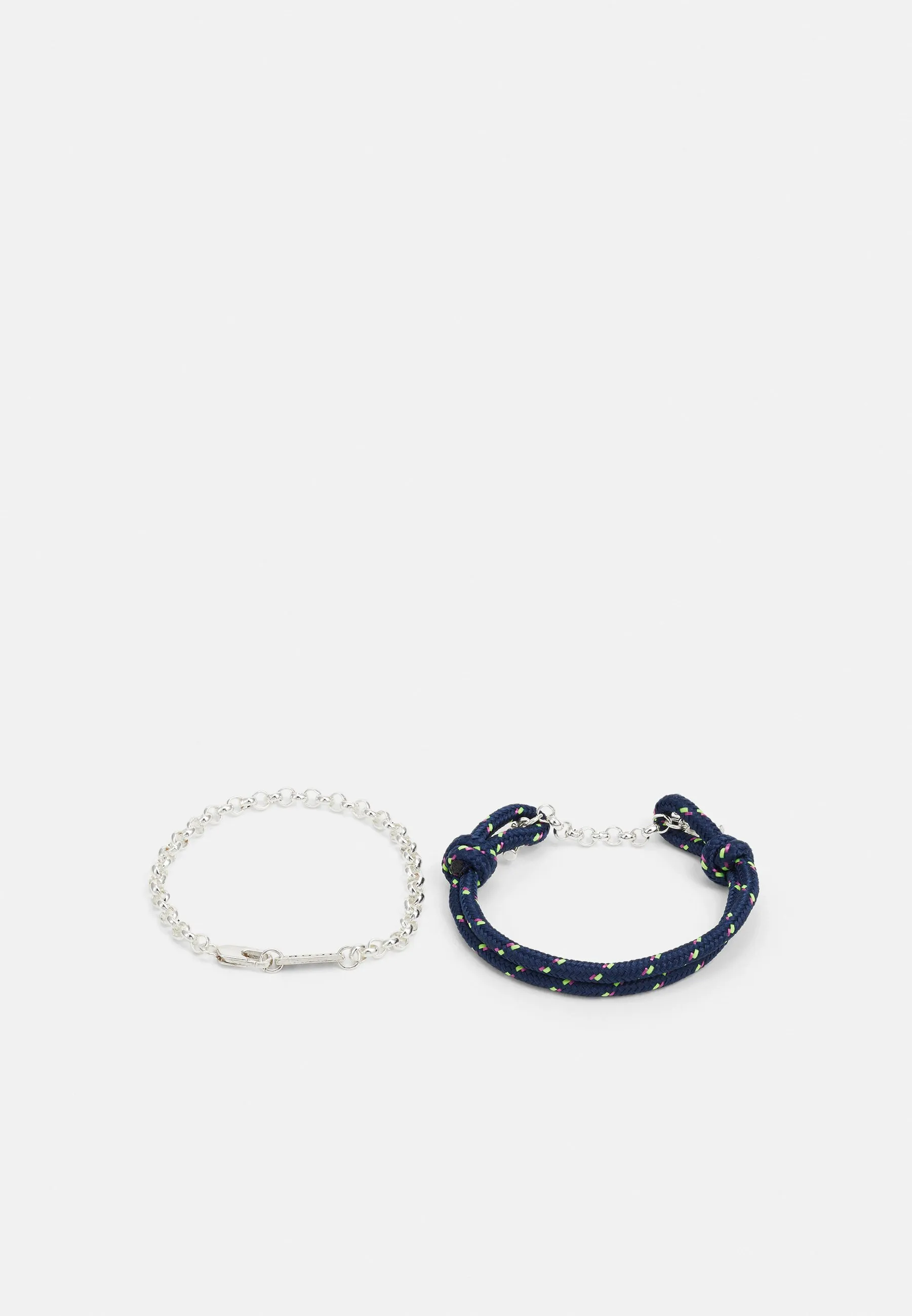 PENNANT T-BAR ROPE BRACELET UNISEX SET - Bracciale