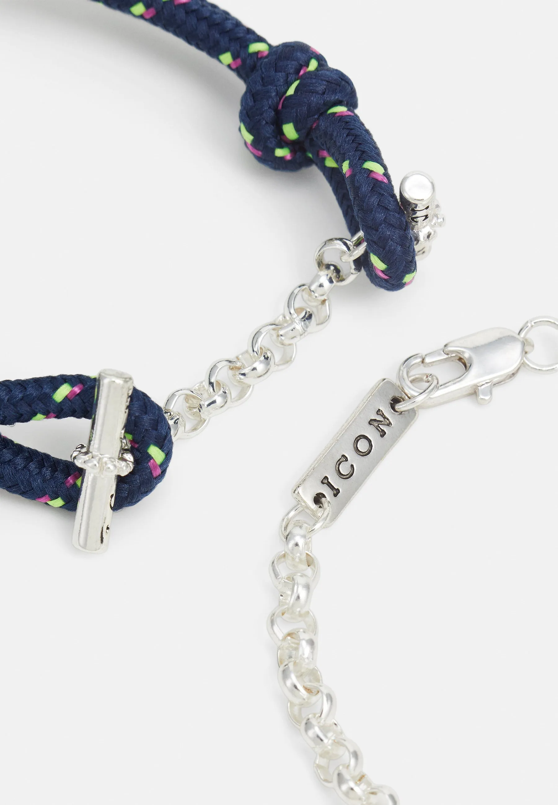 PENNANT T-BAR ROPE BRACELET UNISEX SET - Bracciale