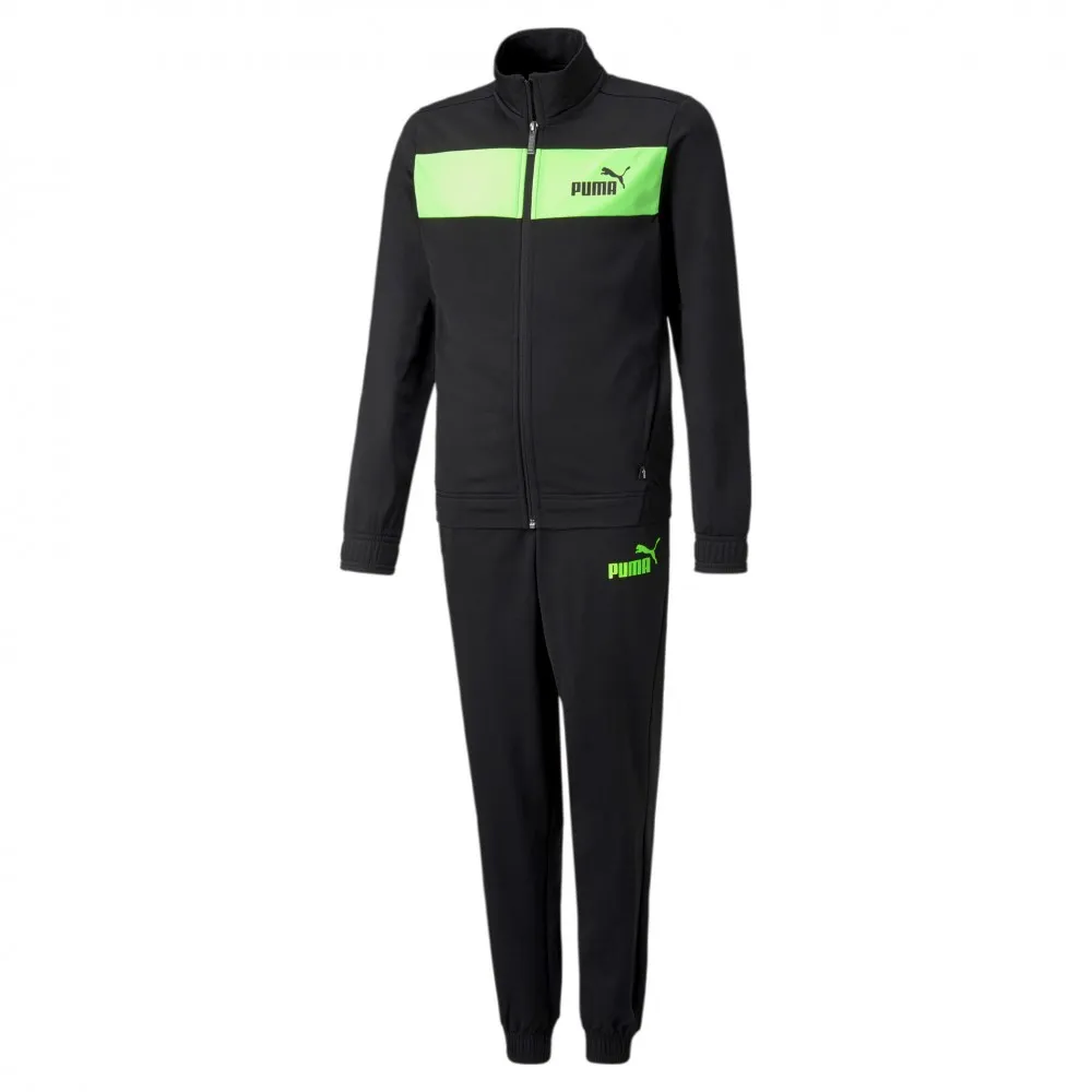 PUMA - TUTA - Poly Suit cl B - Nero/Verde - 589371-51