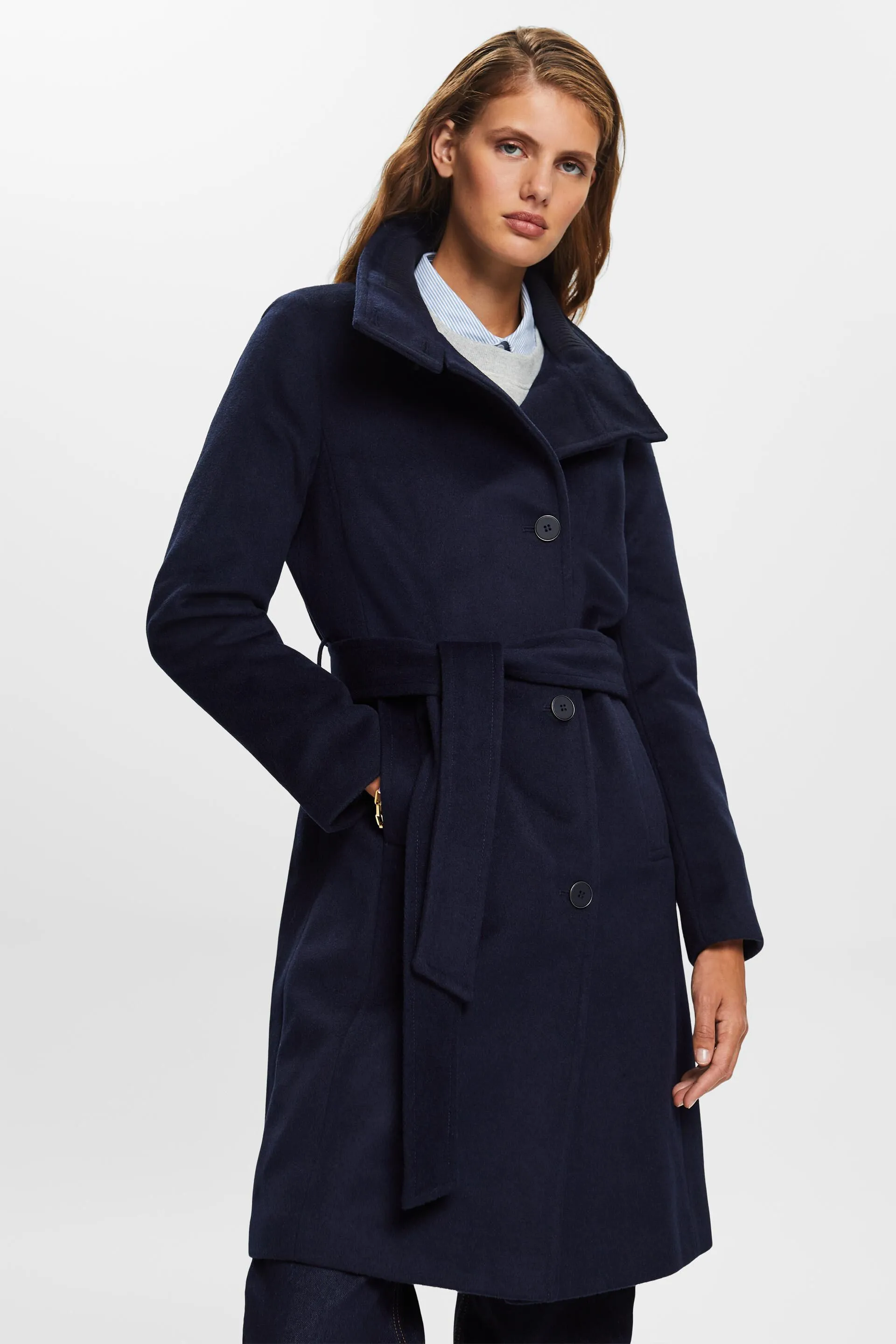 Riciclato: cappotto in misto lana con cachemire