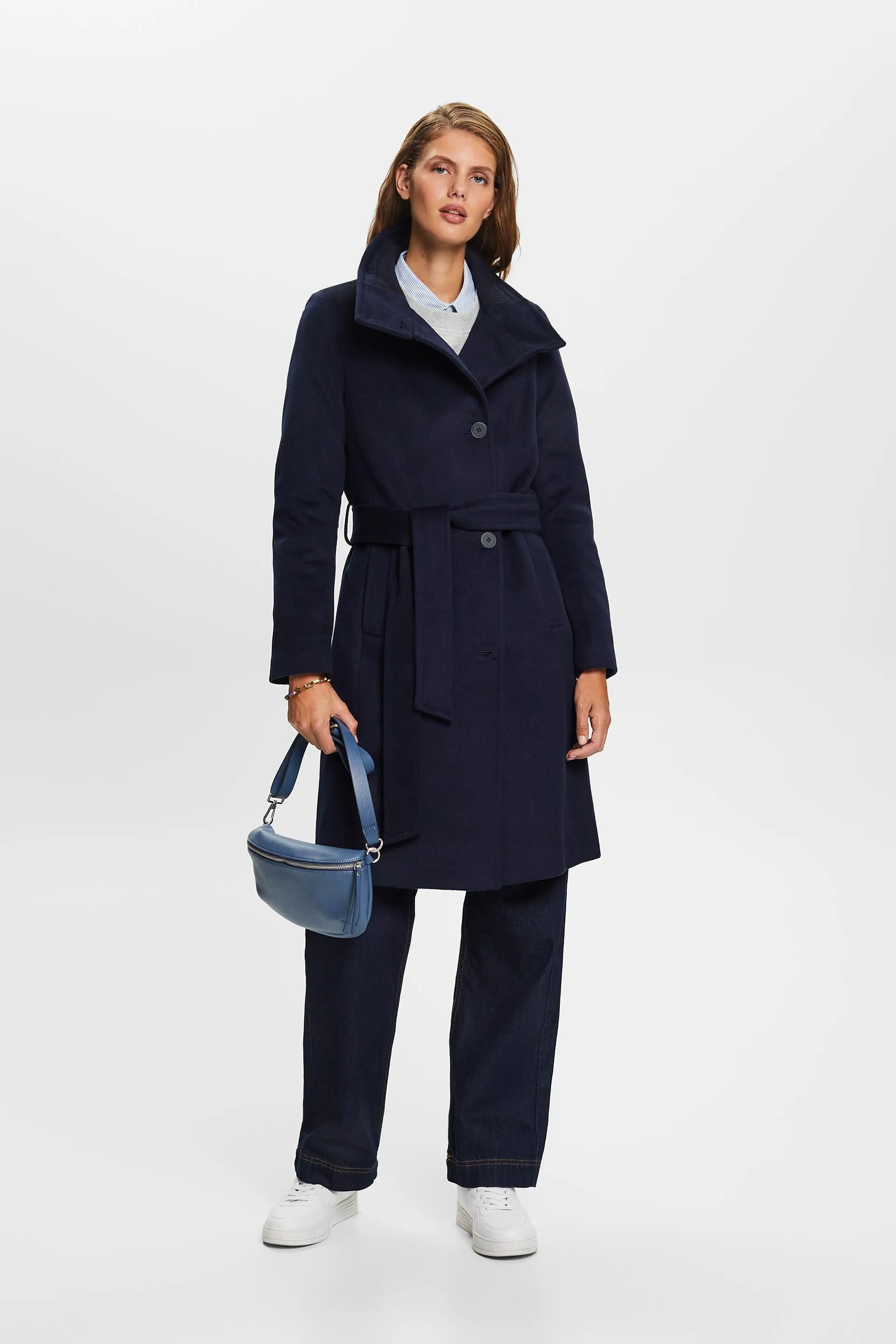 Riciclato: cappotto in misto lana con cachemire