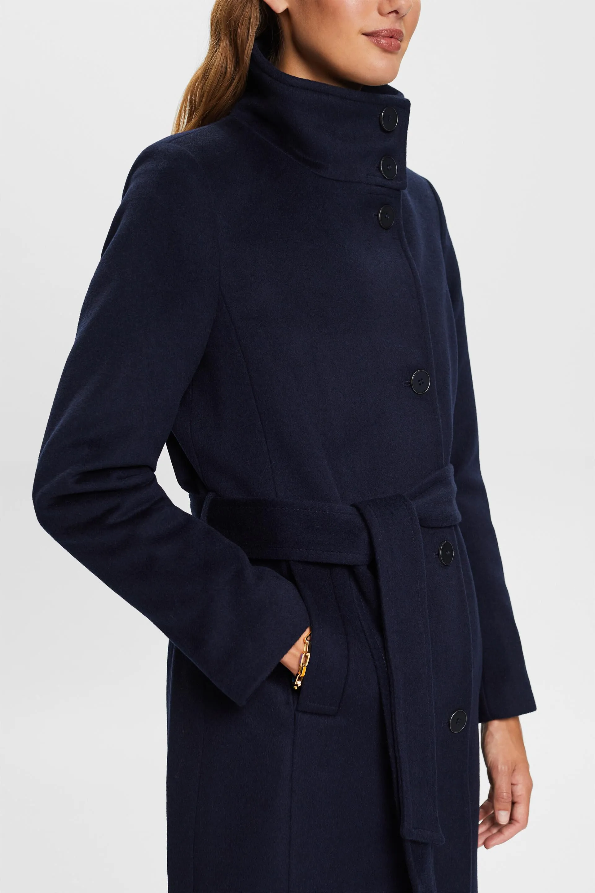 Riciclato: cappotto in misto lana con cachemire