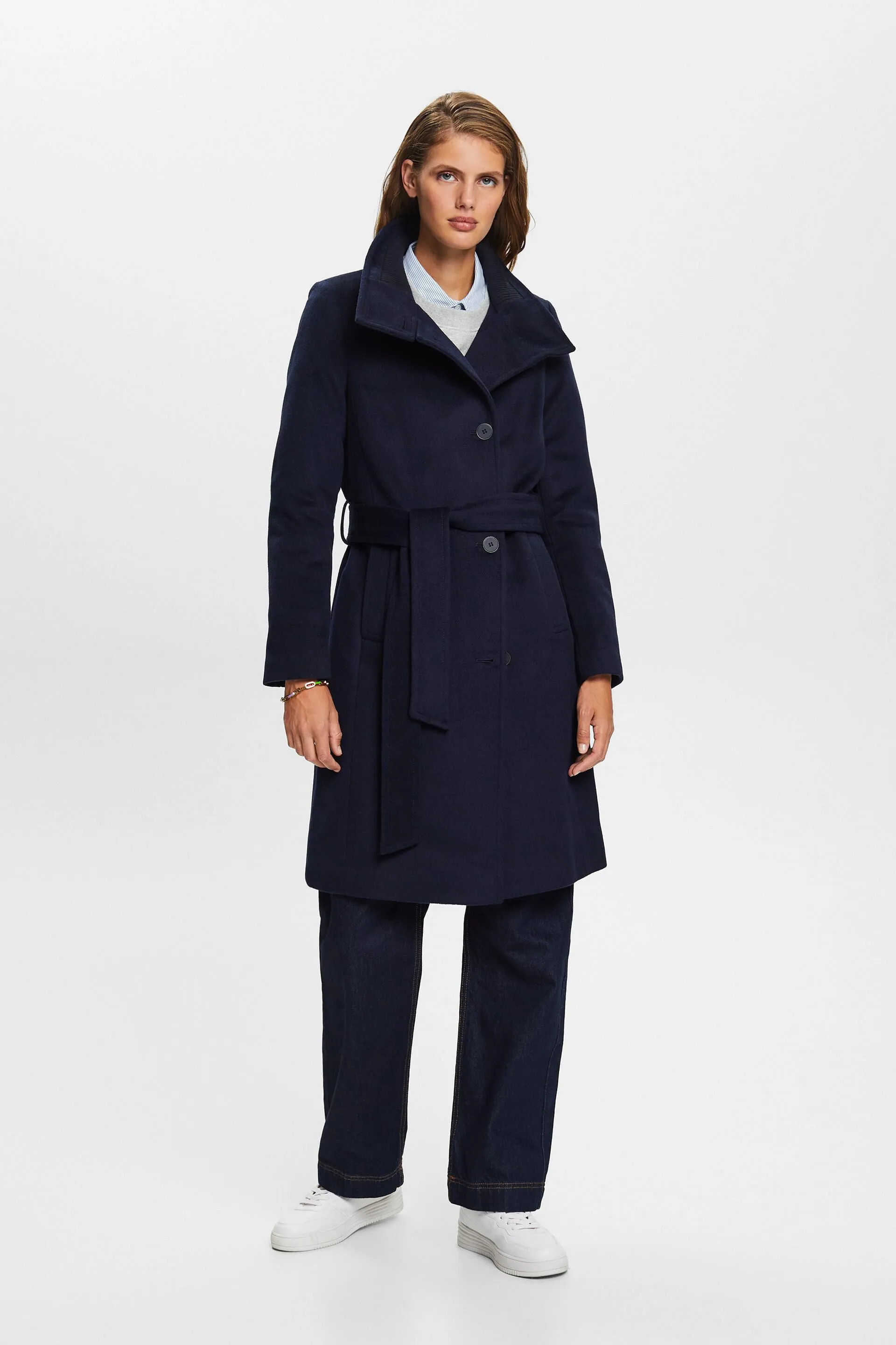 Riciclato: cappotto in misto lana con cachemire