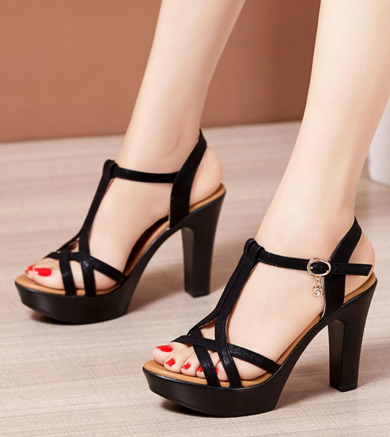 Scarpe con zeppa Donna Sandali con tacco alto Sandali con zeppa estivi Donna 32 35 36