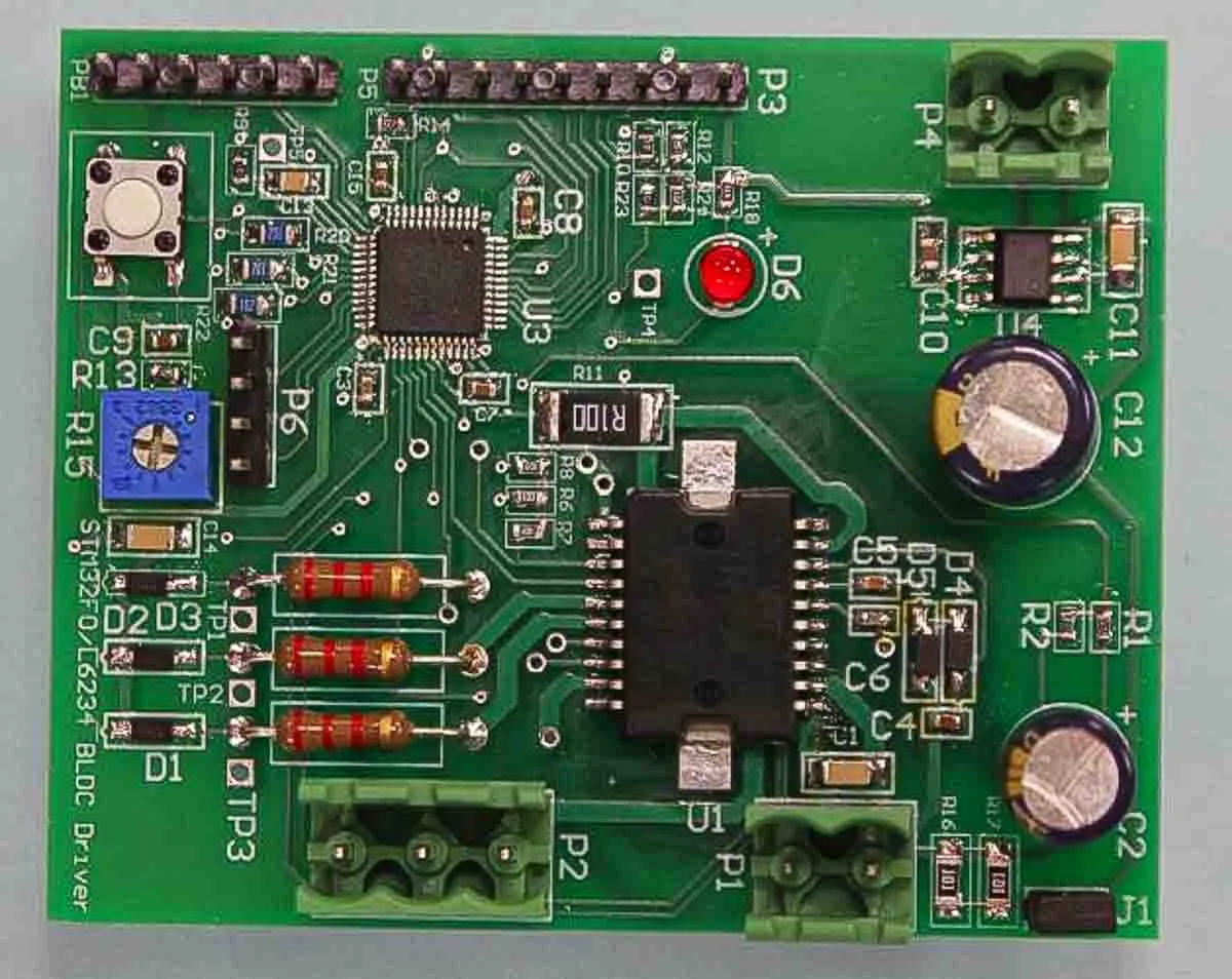 Scheda di valutazione per Driver Senza Sensore Bldc A 6 Fasi Demonstration Board L6234, STM32F051