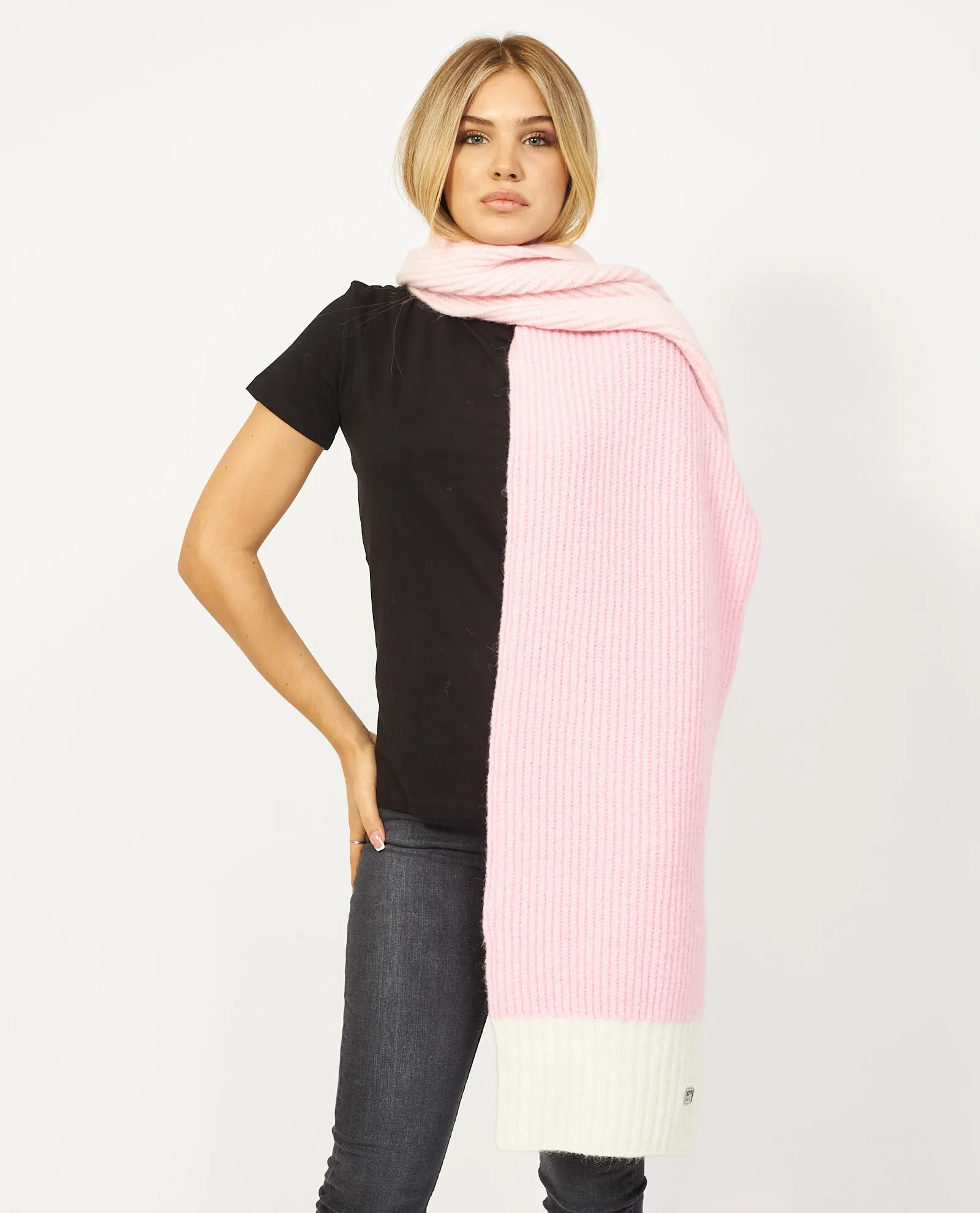 Sciarpa Hugo Boss bicolor in misto lana