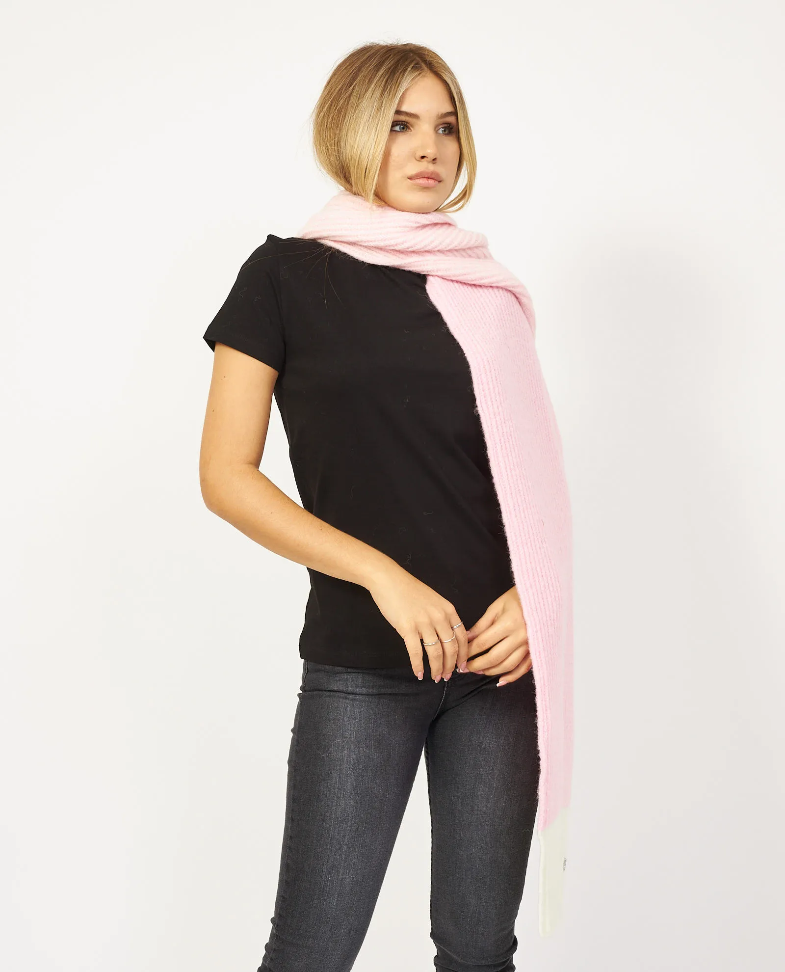 Sciarpa Hugo Boss bicolor in misto lana