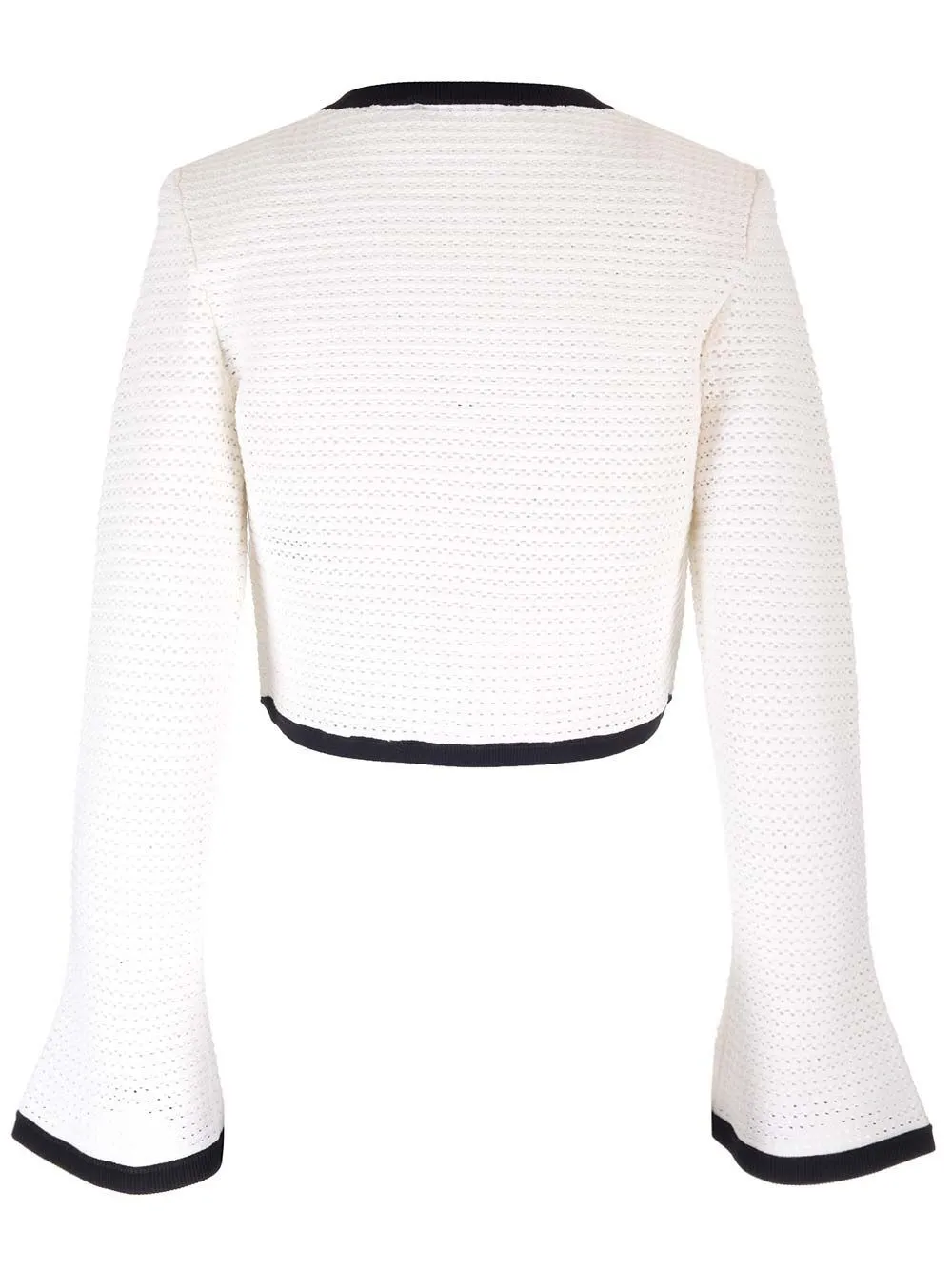   Self-portrait  Cardigan bianco all'uncinetto  