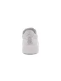 Sneakers Crime London LOW TOP LEVEL UP in pelle e crystal bianco e argento