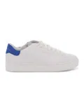Sneakers Crime London UNITY LOW TOP in pelle bianco e blu